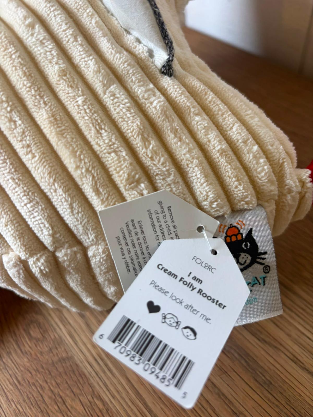 Jellycat Folly Rooster - Cream