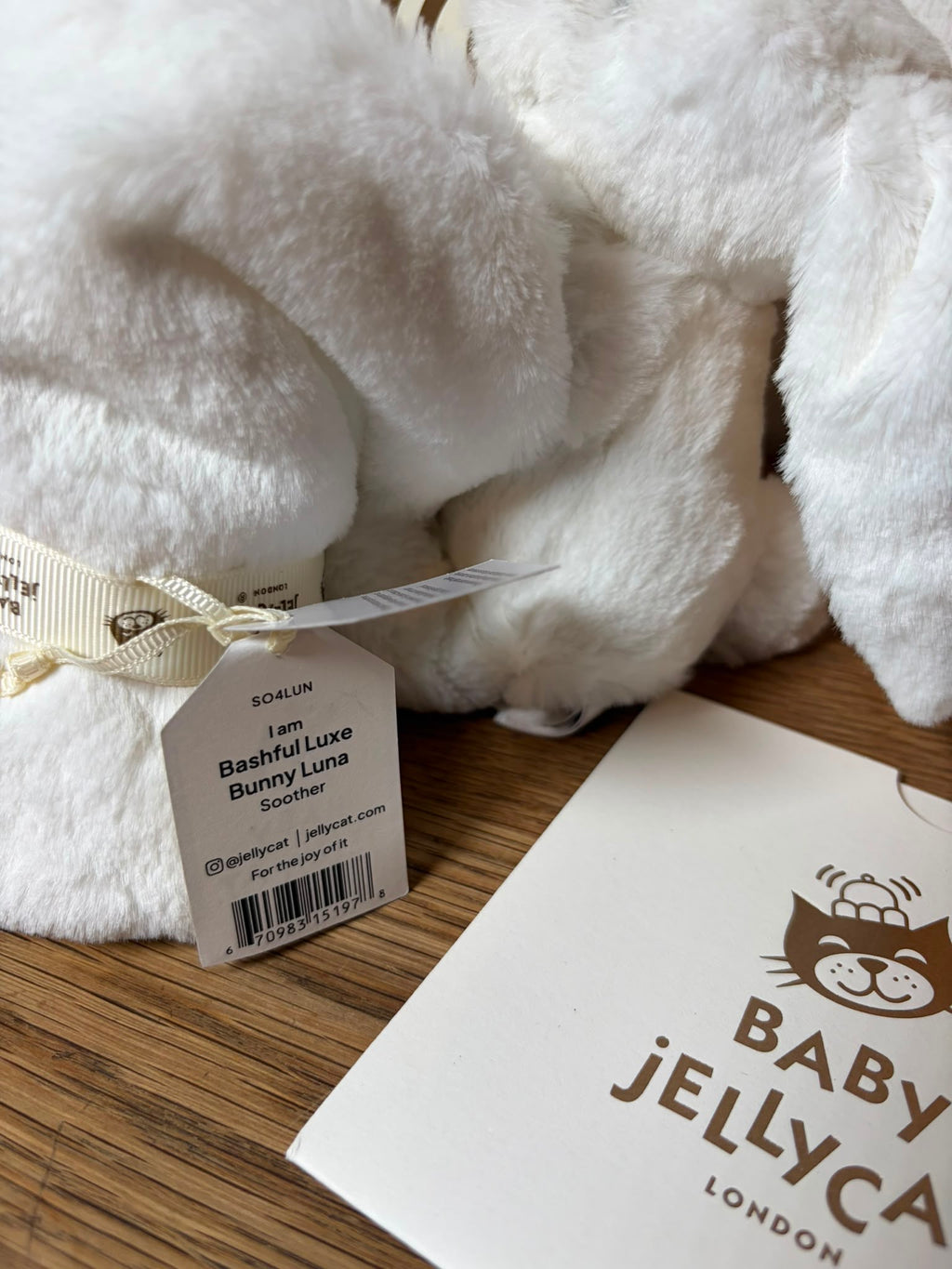 Jellycat Bashful Luna Bunny Luxe Soother