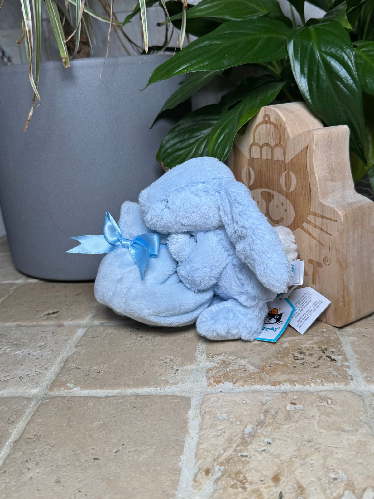 Jellycat Bashful Blue Bunny Soother