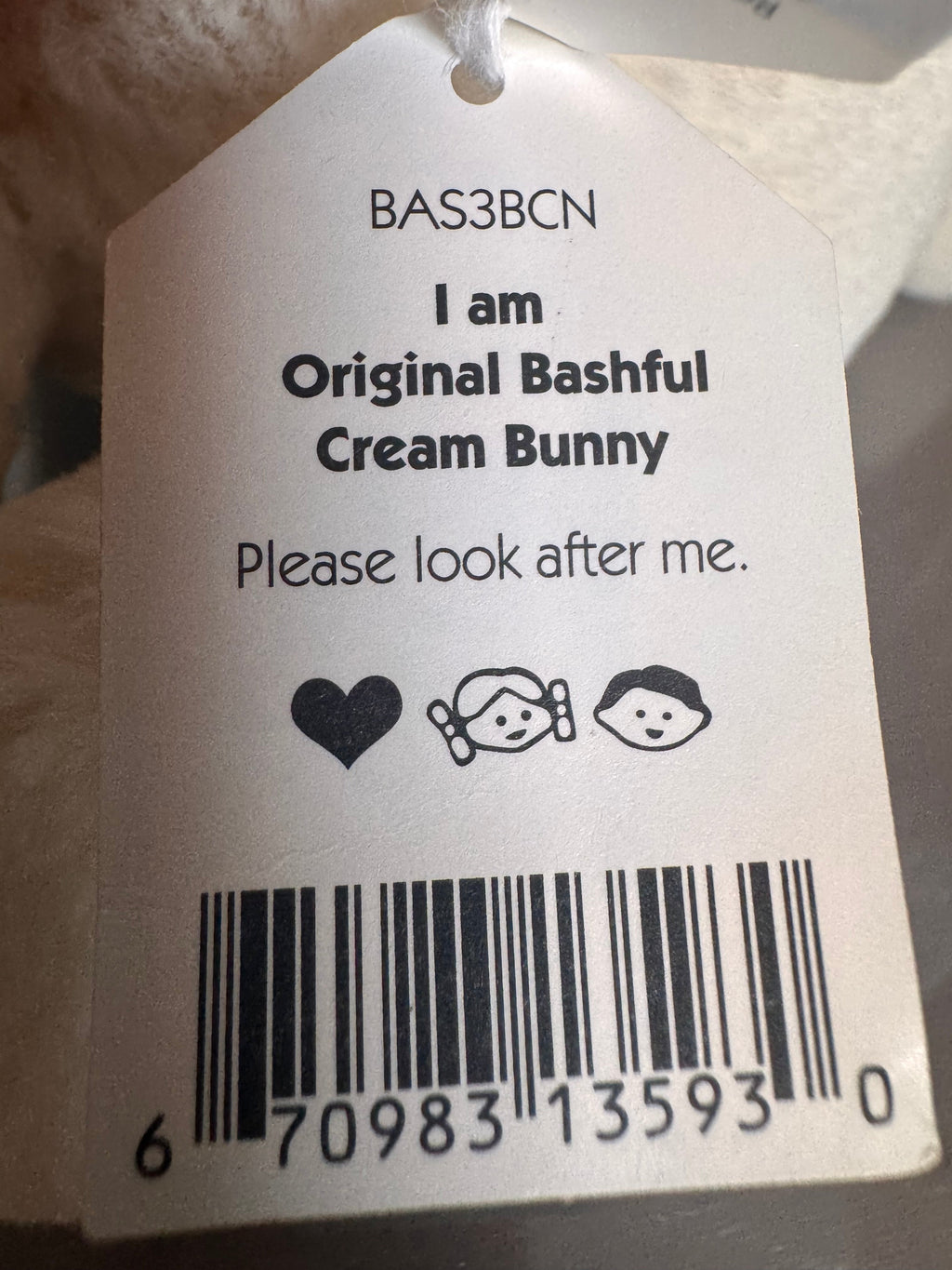 Bashful cream Bunny