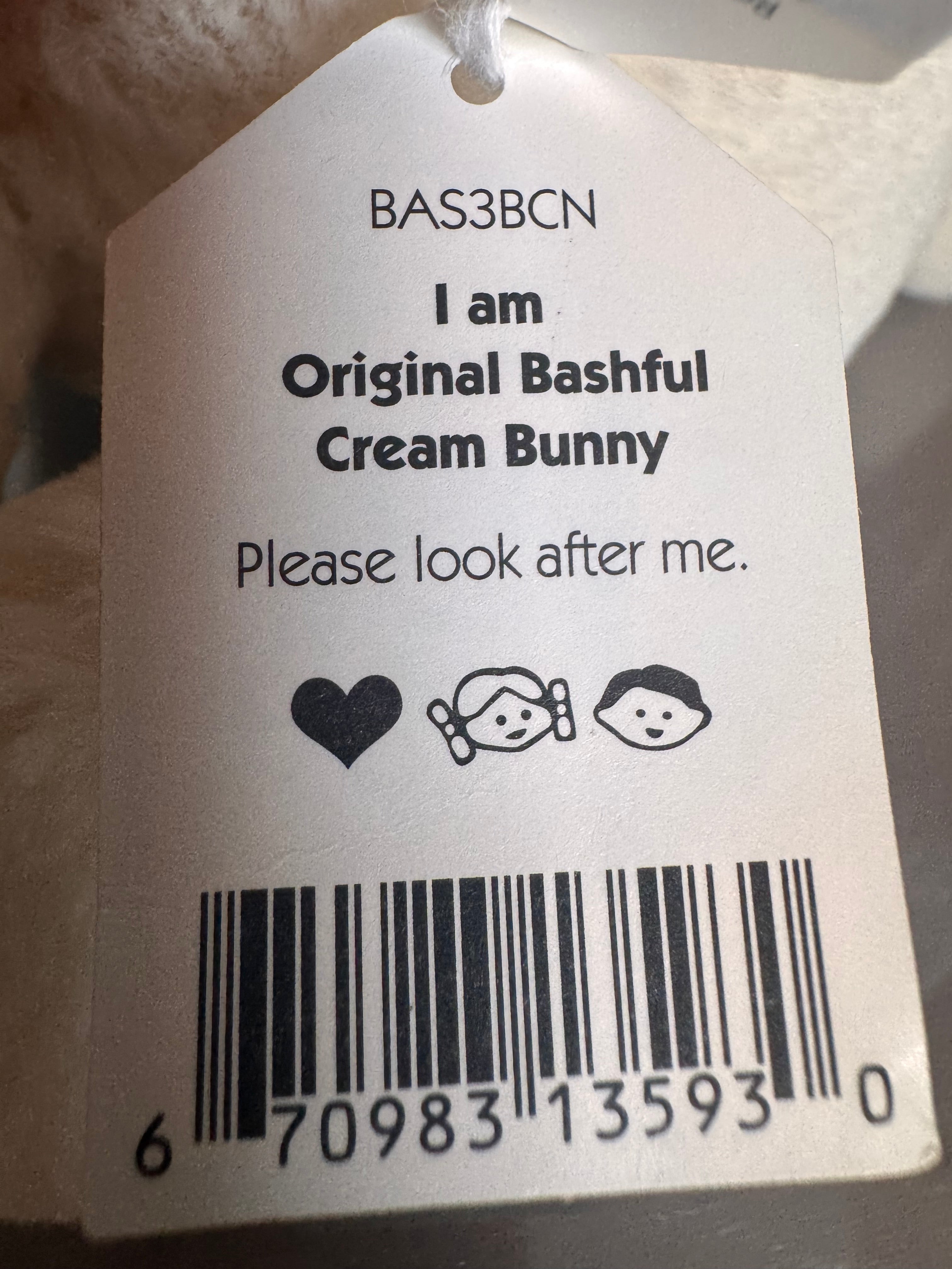 Bashful cream Bunny