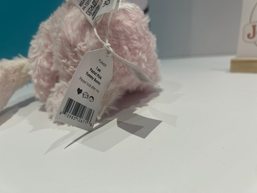 Jellycat Yummy Pink Pastel Bunny - Tagged