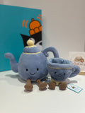 Jellycat Vicky Teapot & Seb Teacup Bundle