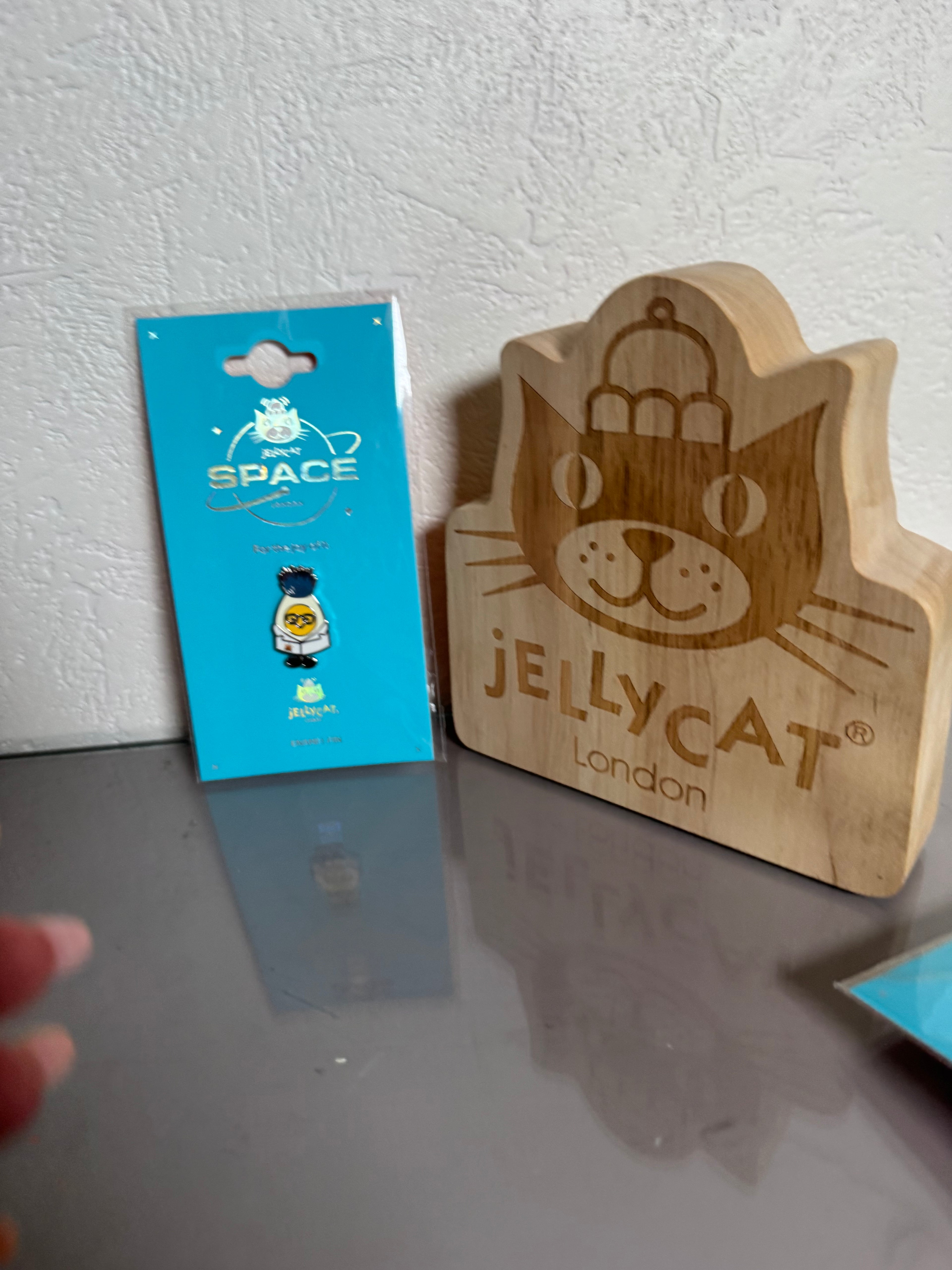 Korea Space Jellycat Boiled Egg Scientist Outfit Exclusive enamel pin