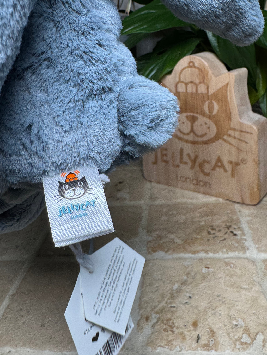Jellycat Bashful Dusky Blue Bunny Soother