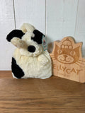 Jellycat Bashful Black & Cream Puppy Bag