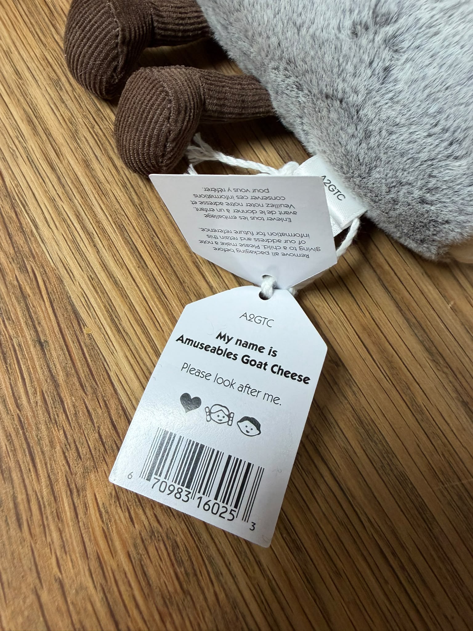 Jellycat Amuseable Goats Cheese