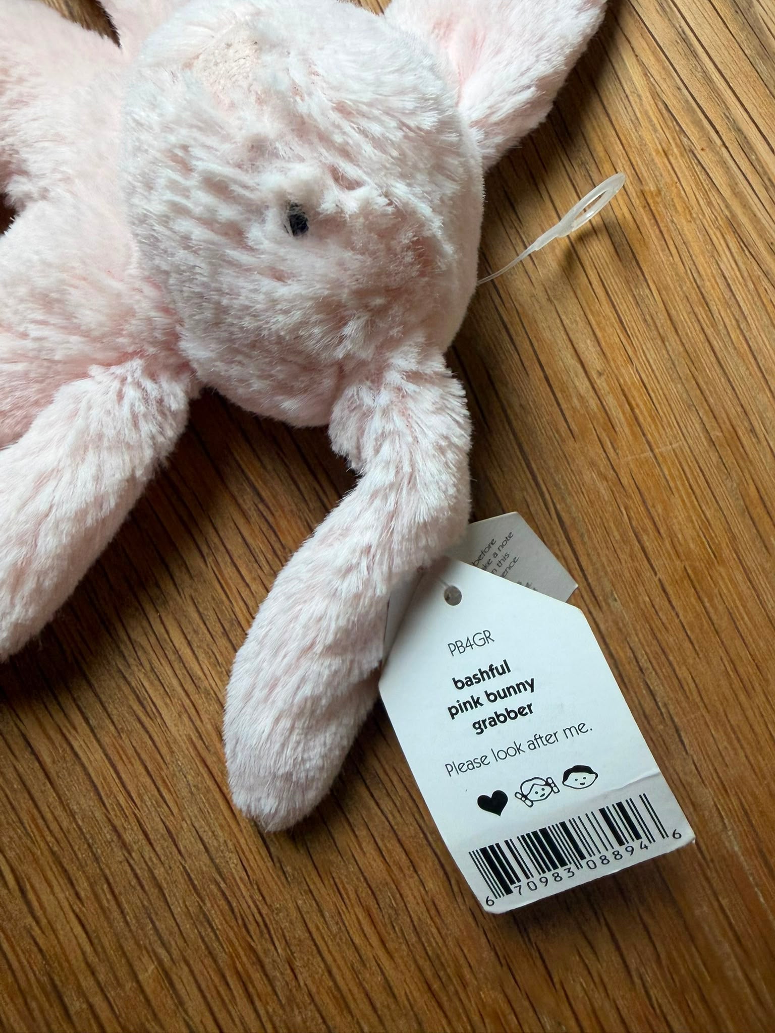 Jellycat Bashful Bunny Ring Rattle - Pink