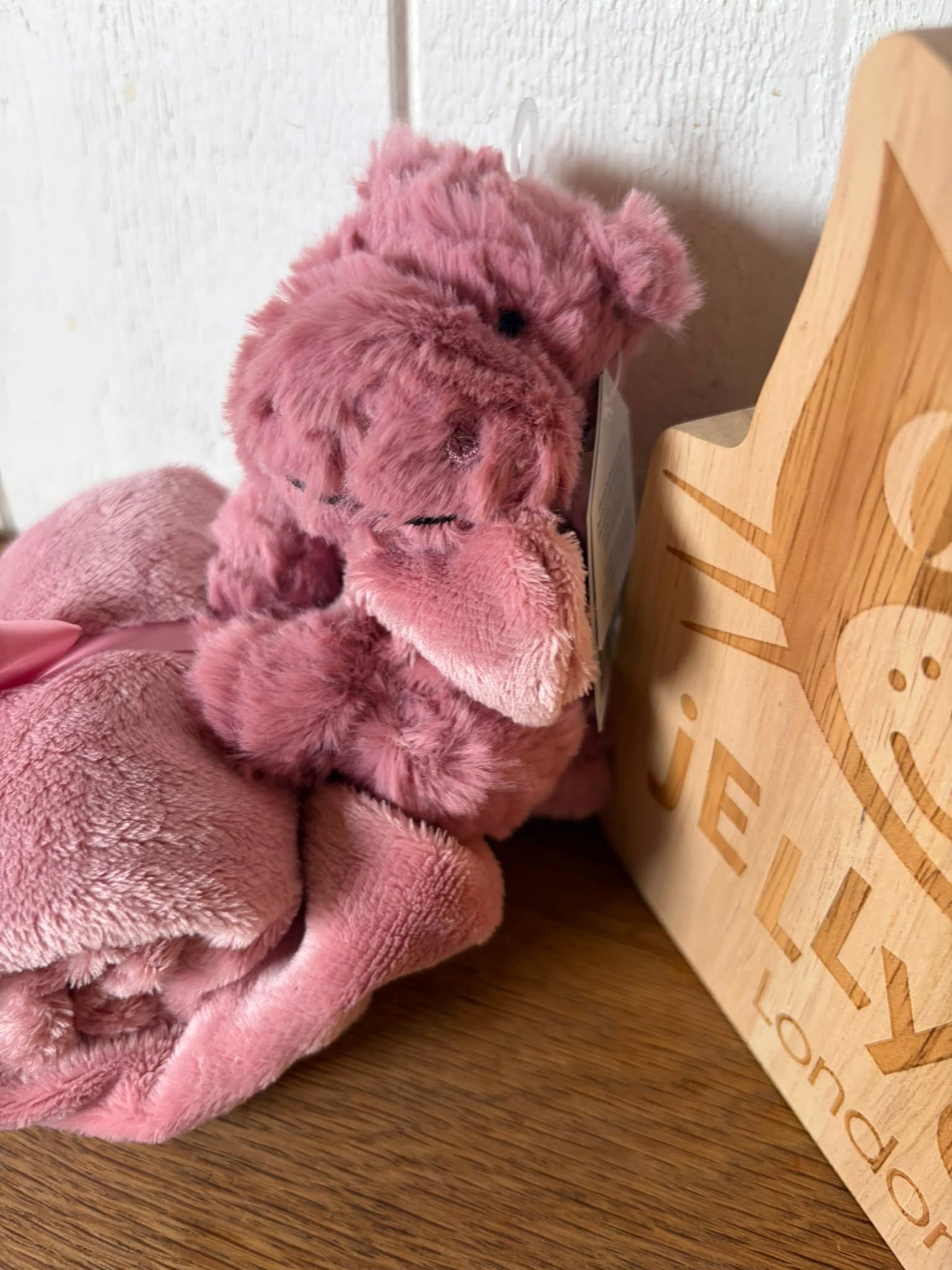 Jellycat Fuddlewuddle Pink Hippo Soother