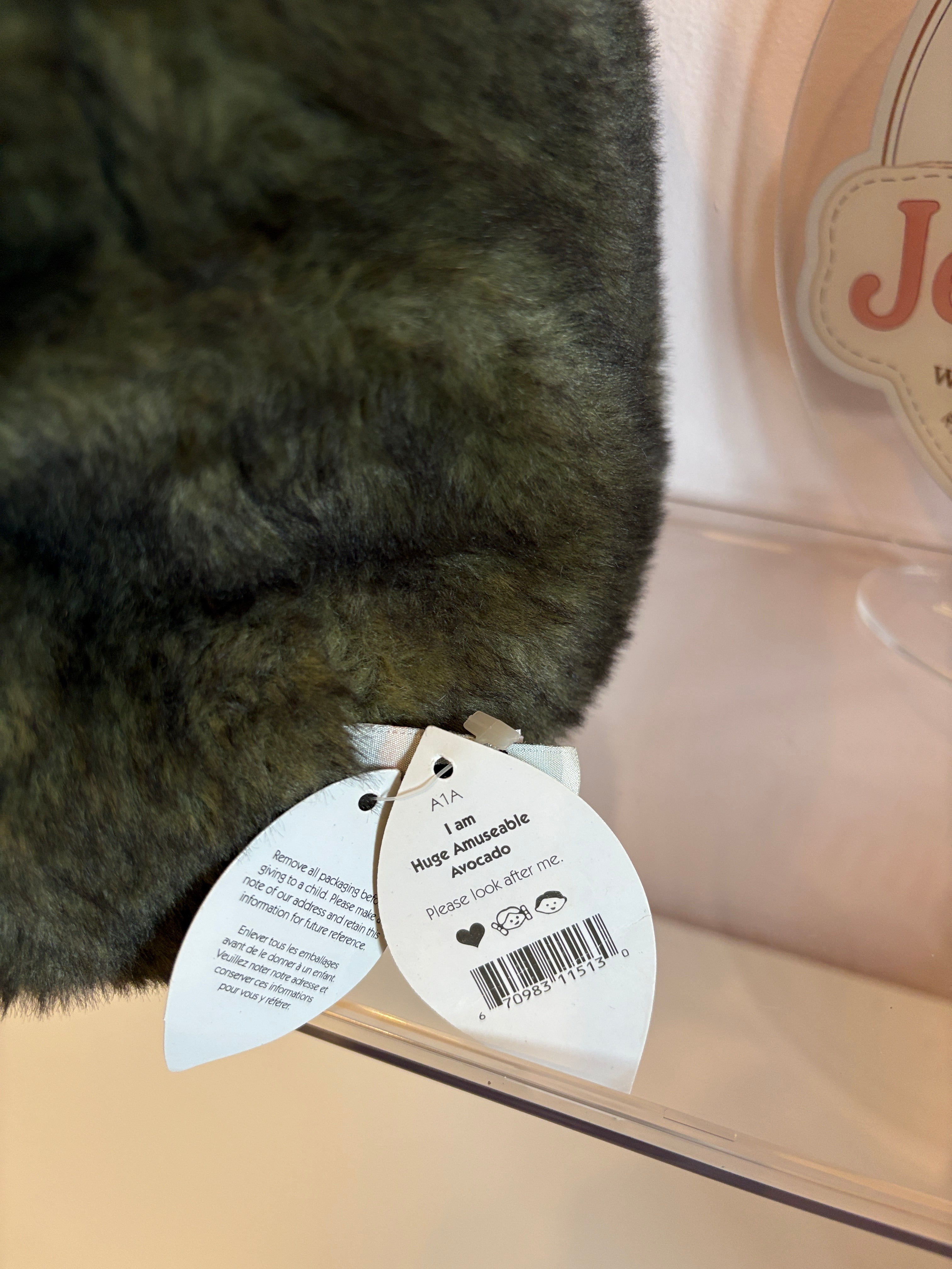 Jellycat Huge Amuseable Avocado | OG TAGS | RARE