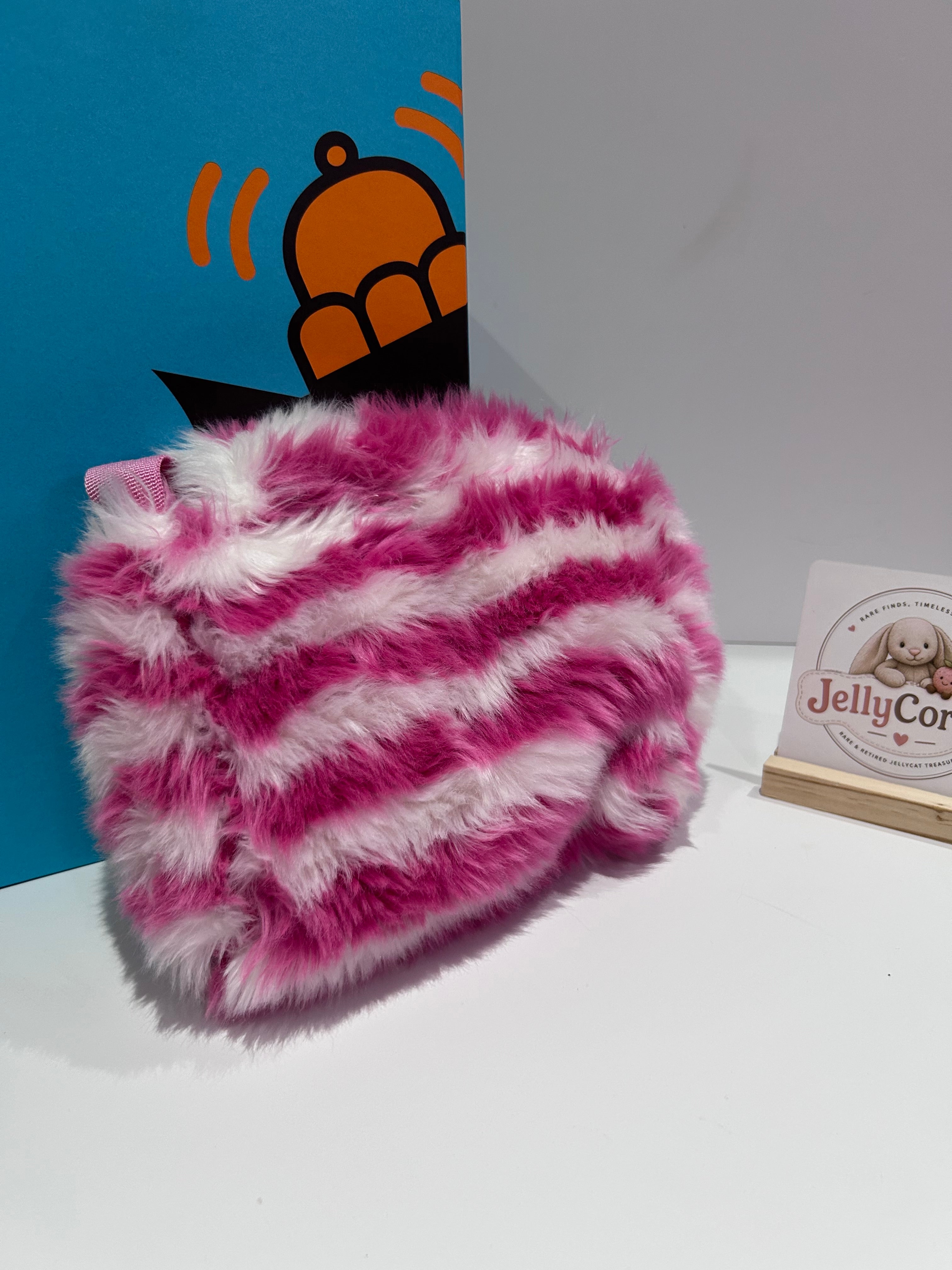Jellycat Kitty Galore Pink & White Purse | Vintage | Rare