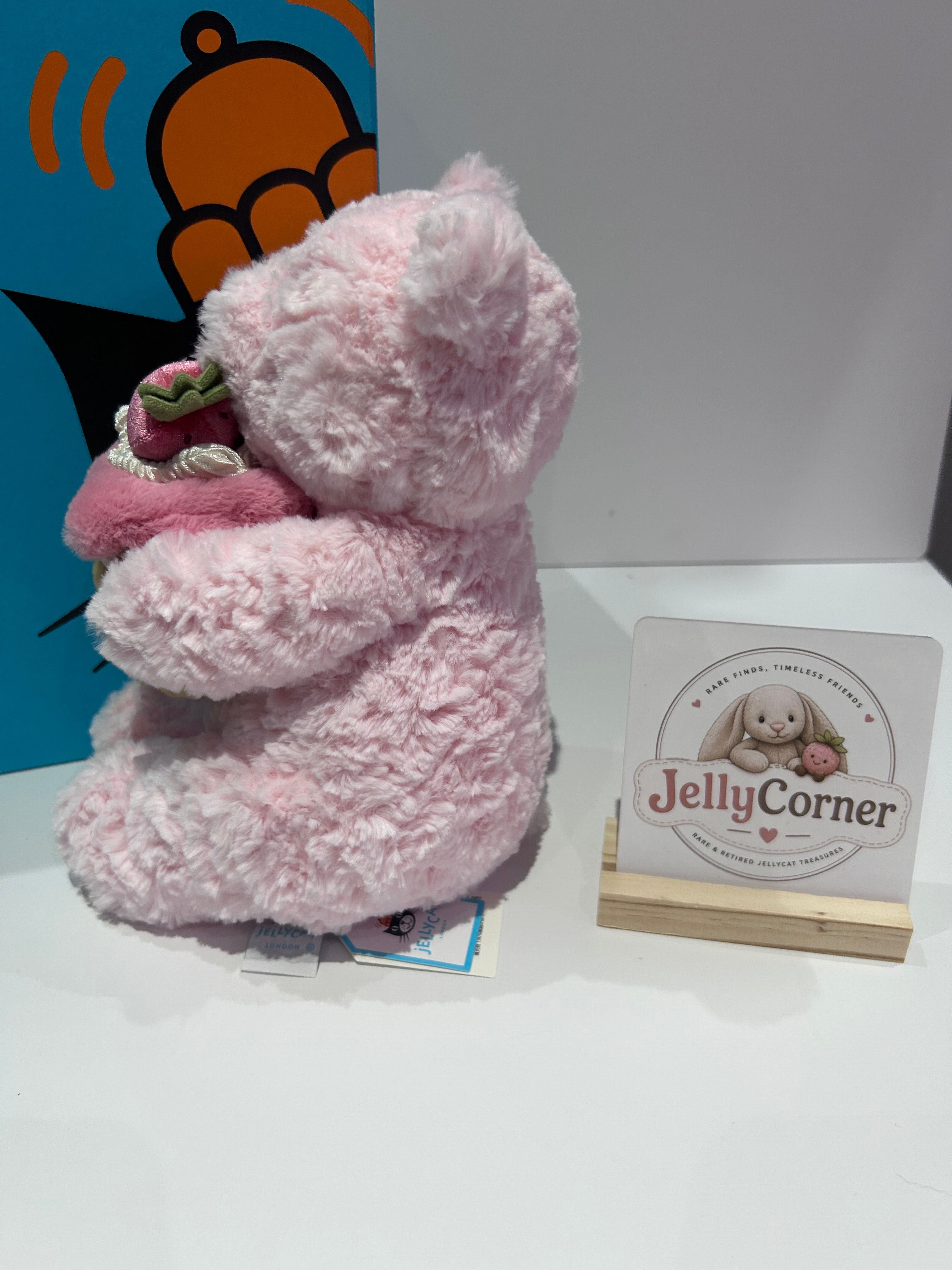 Leola Bear Holding A Strawberry Cake