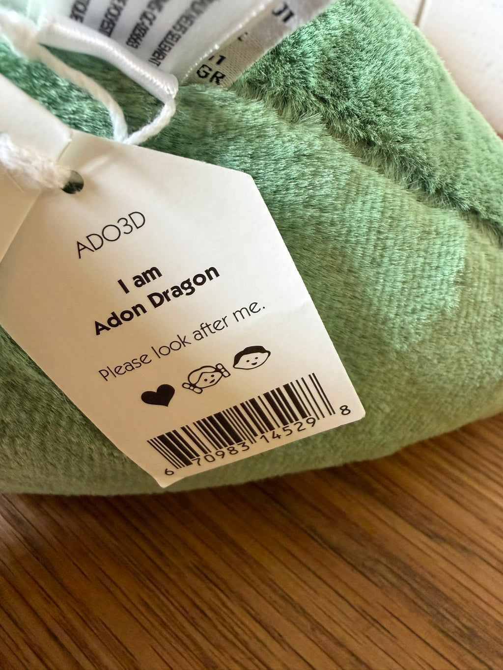 Jellycat Adon Dragon