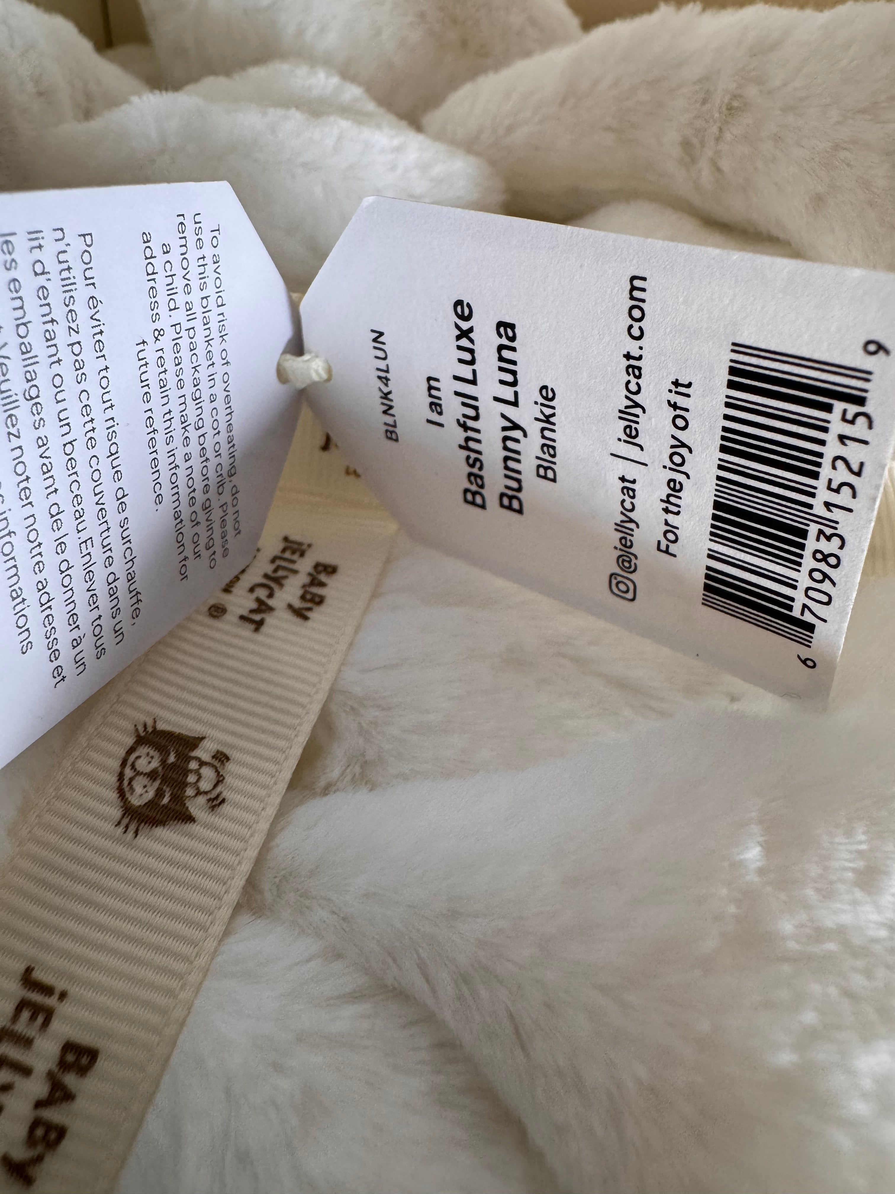 Bashful Luxe Bunny Luna Blankie