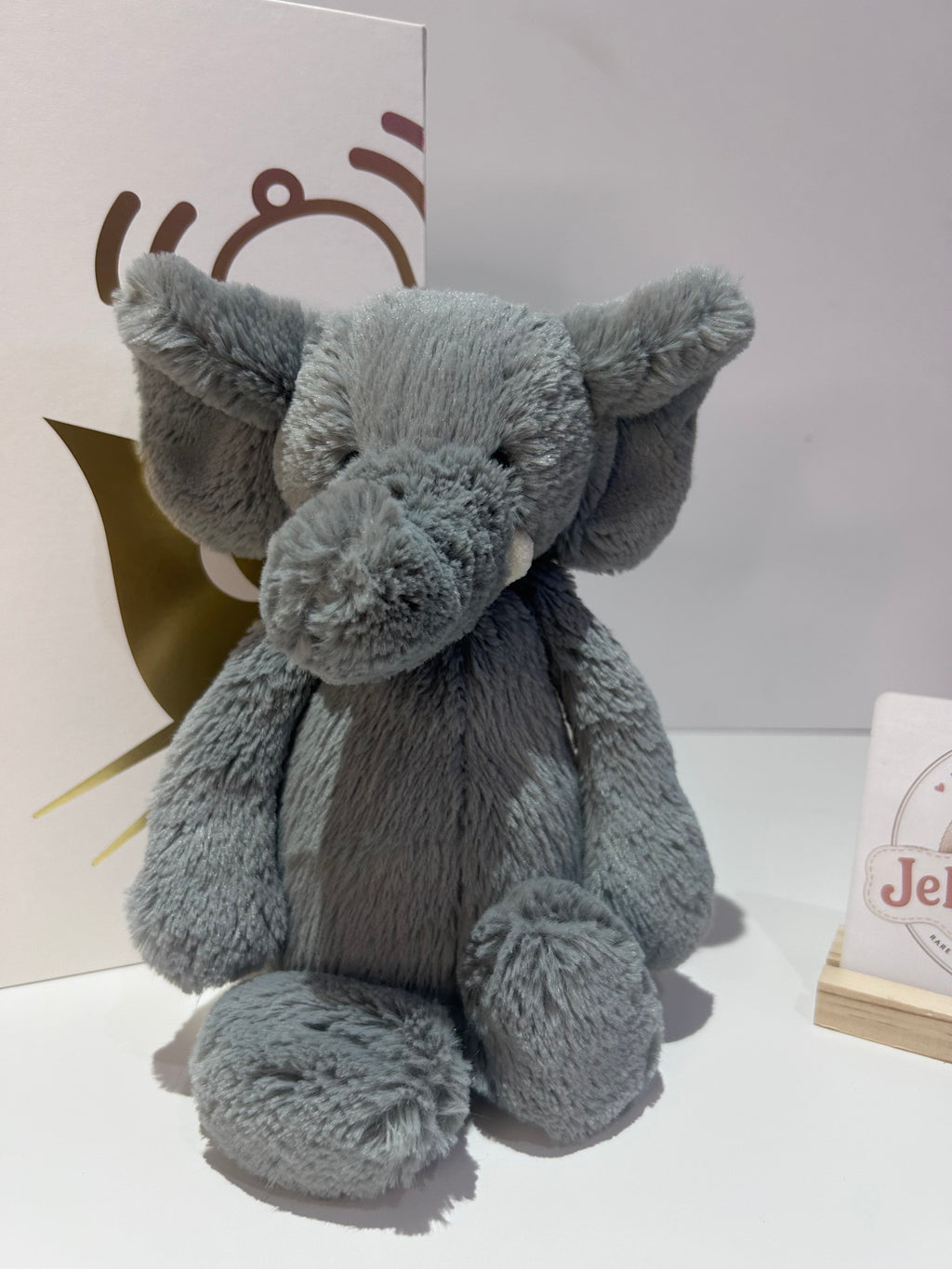 Jellycat Bashful Dusky Blue Elephant // Medium