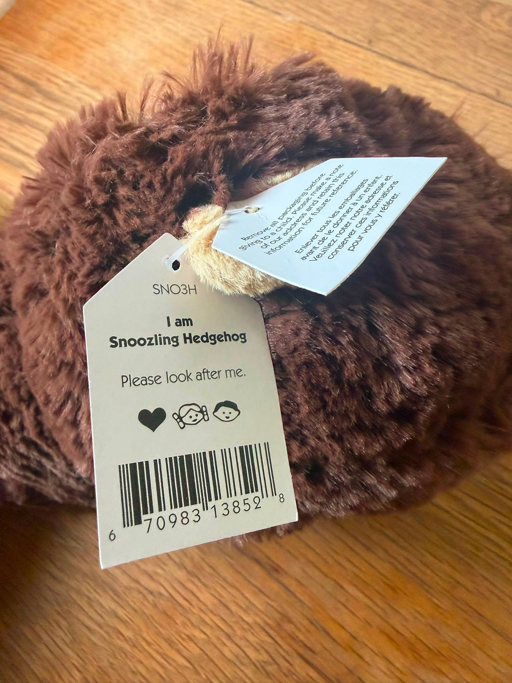 Jellycat Snoozling Hedgehog