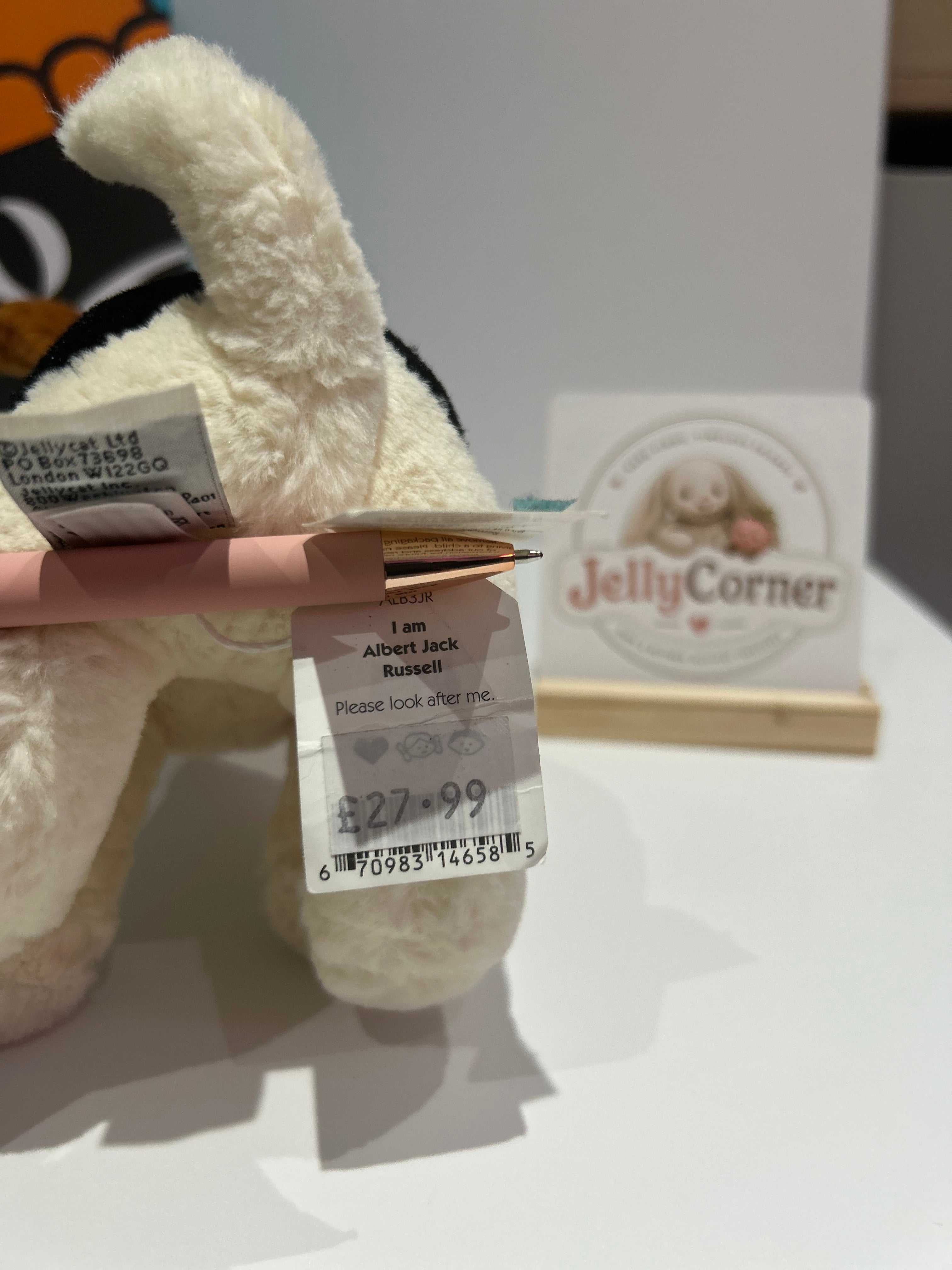 Jellycat Albert Jack Russel
