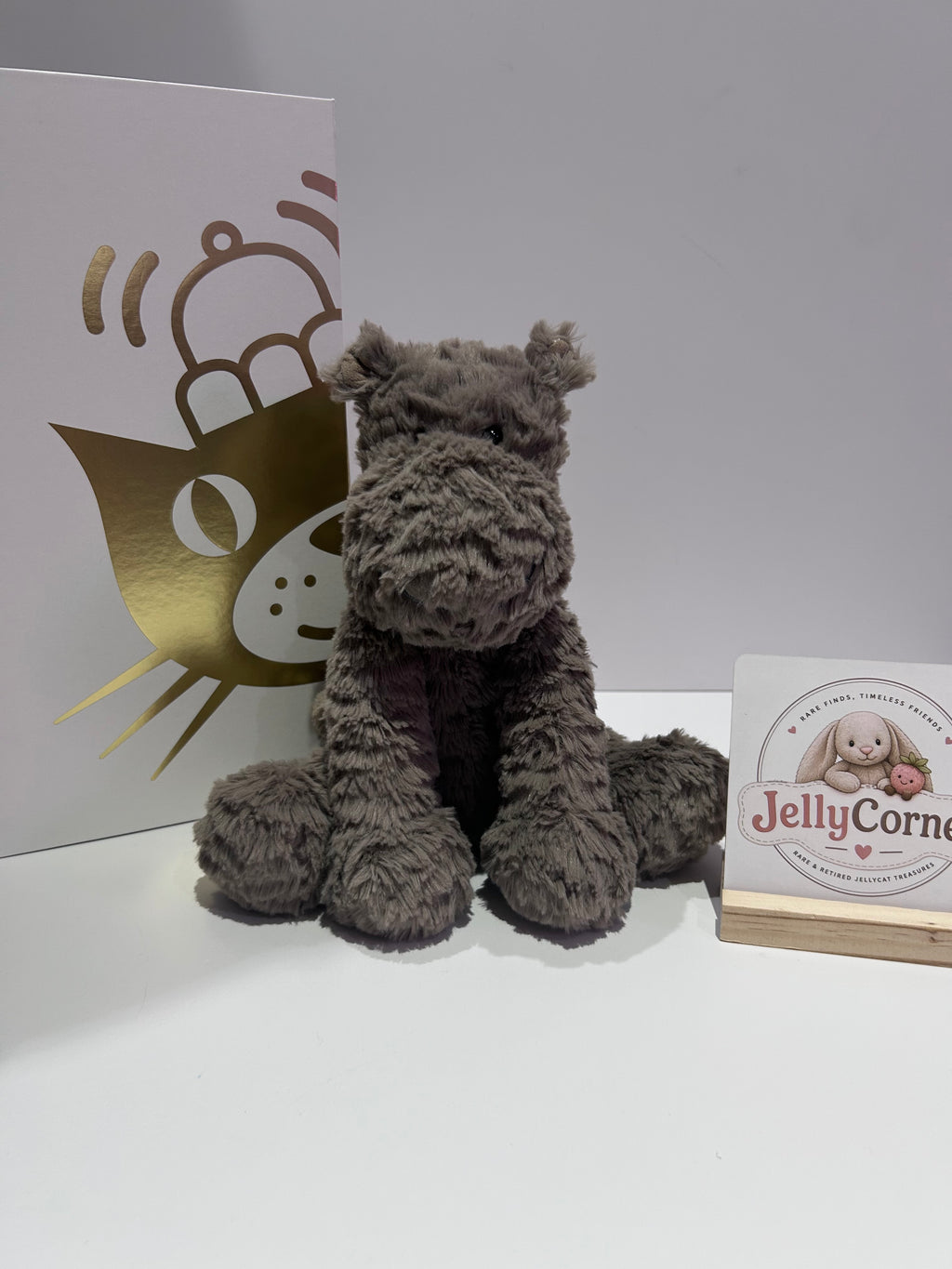 Jellycat Fuddlewuddle Grey Hippo
