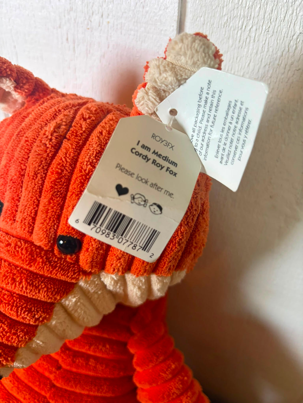 Jellycat Cordy Roy Fox- Medium