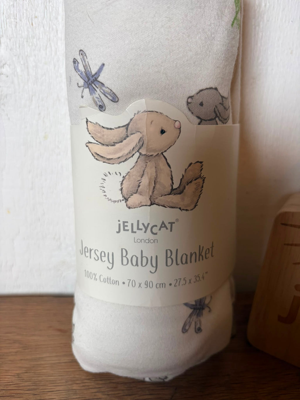 Jellycat Bashful Bunny Jersey Blanket