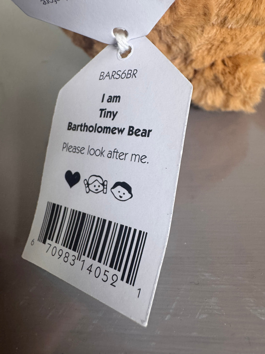 Tiny Bartholomew Bear