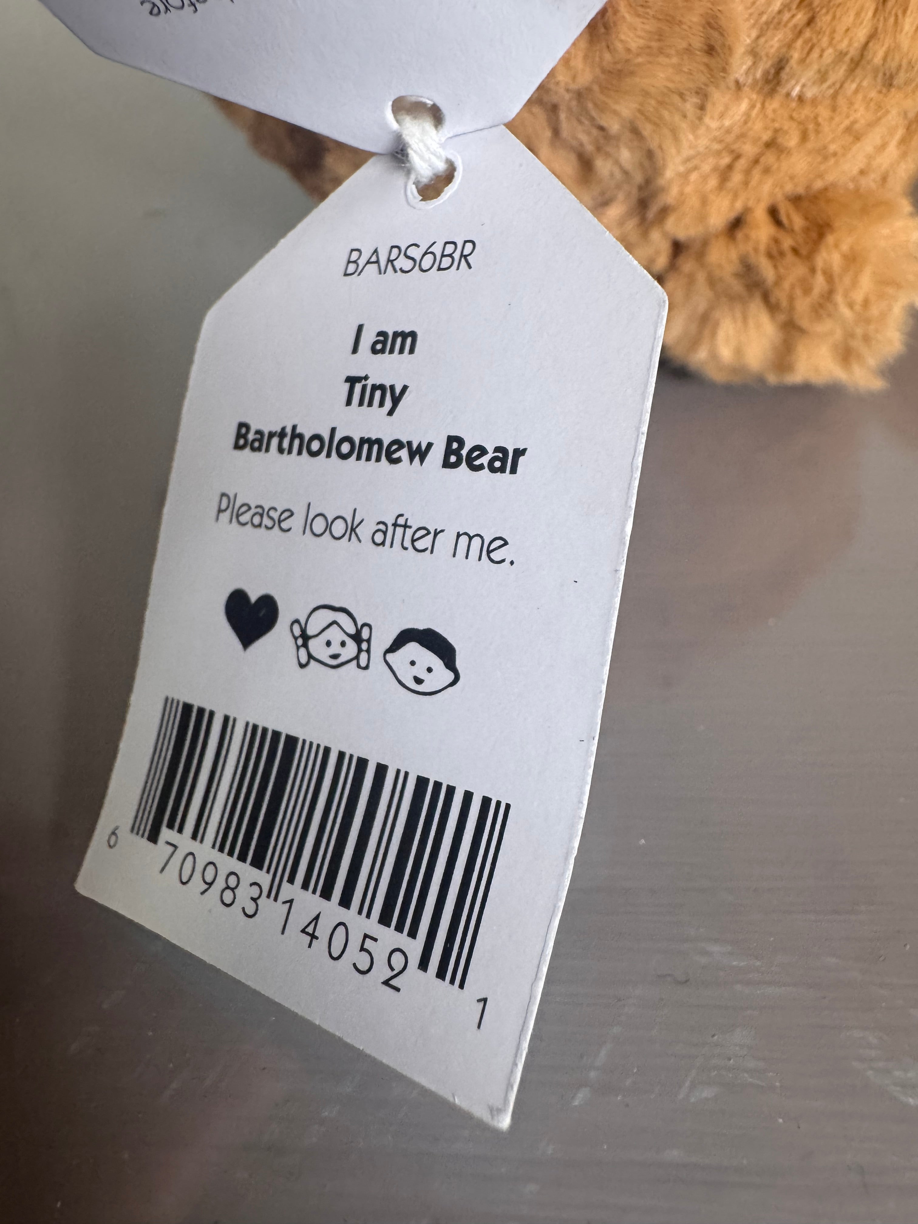 Tiny Bartholomew Bear