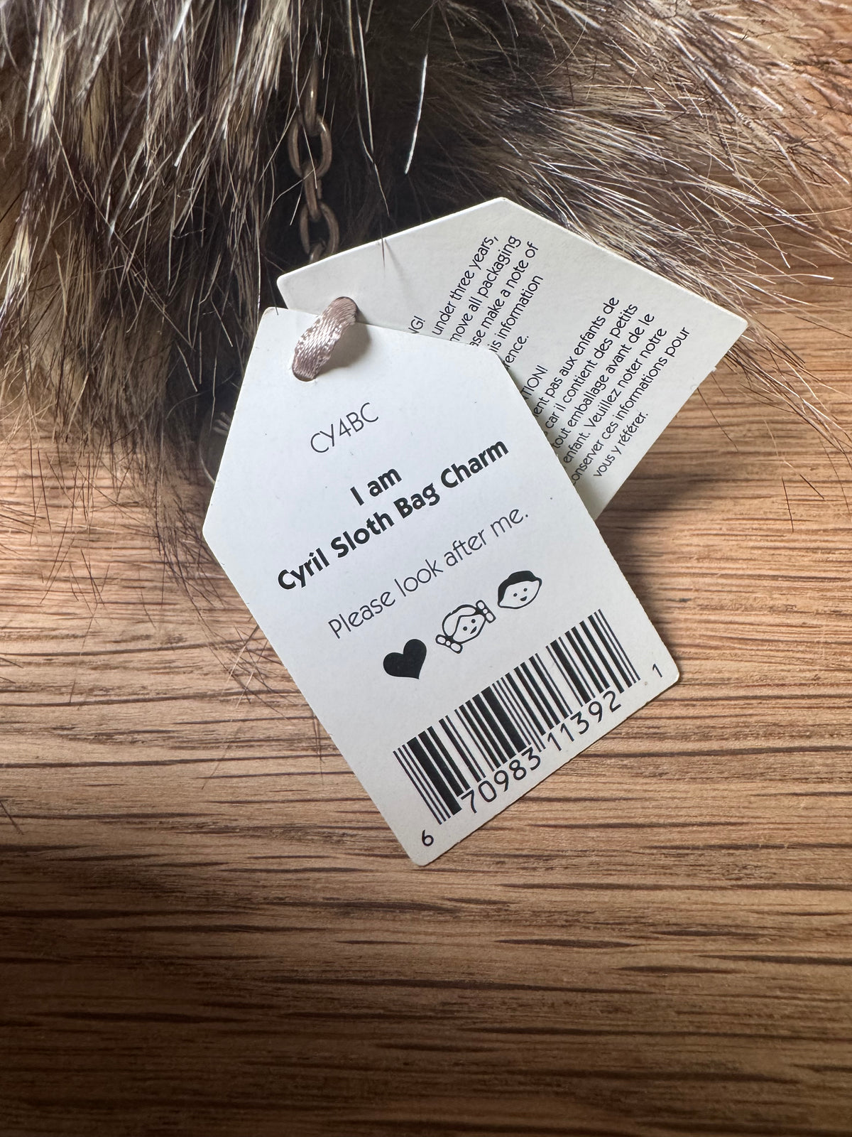 Jellycat Cyril Sloth Bag Charm