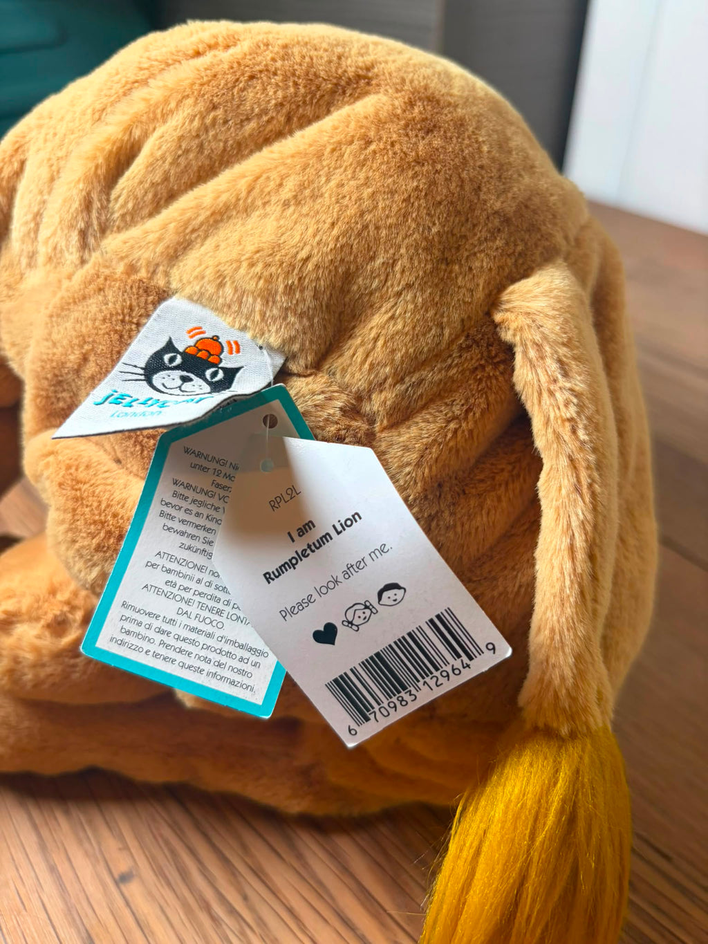 Jellycat Rumpletum Lion