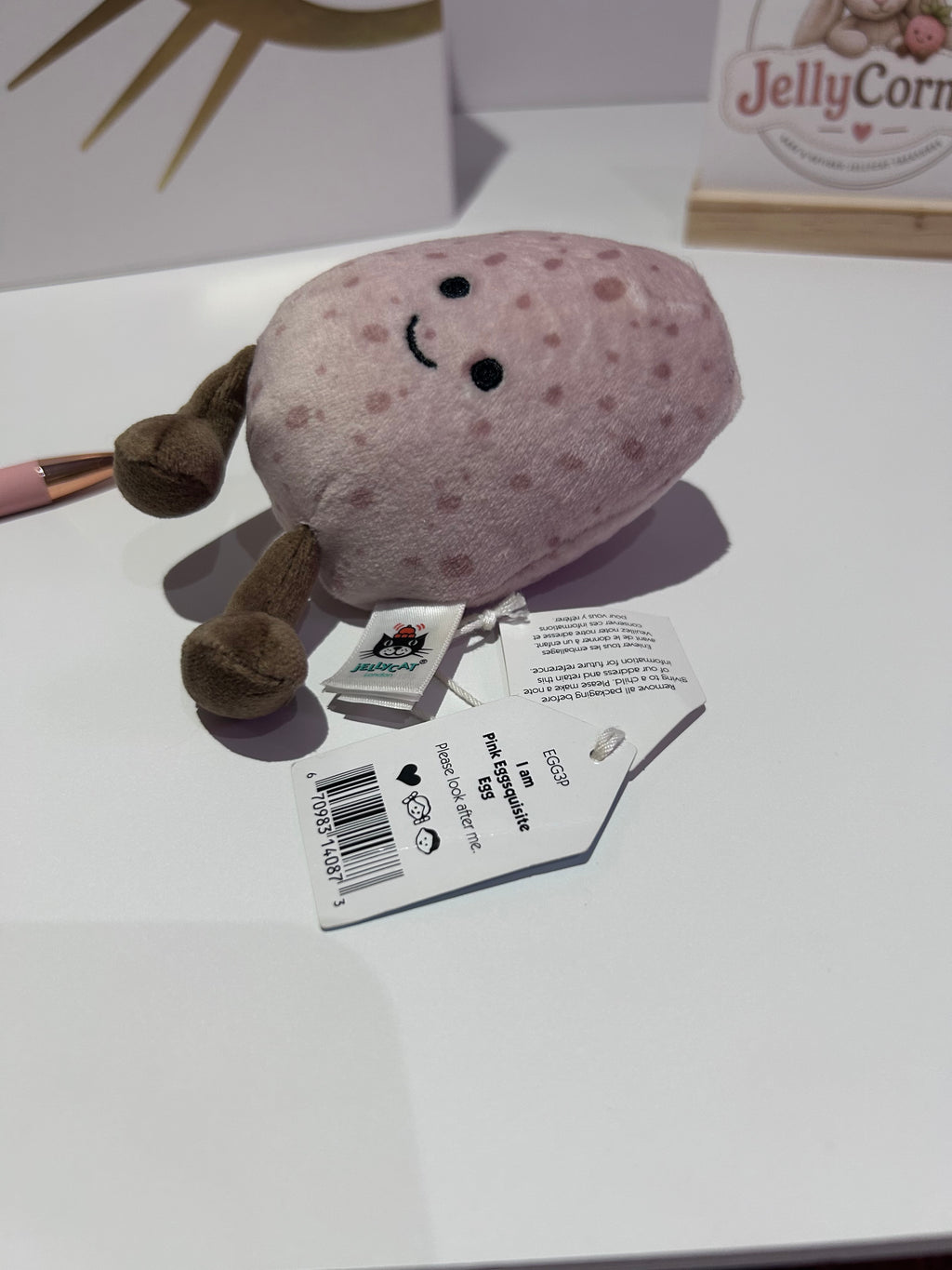 Jellycat Pink Eggsquisite Egg