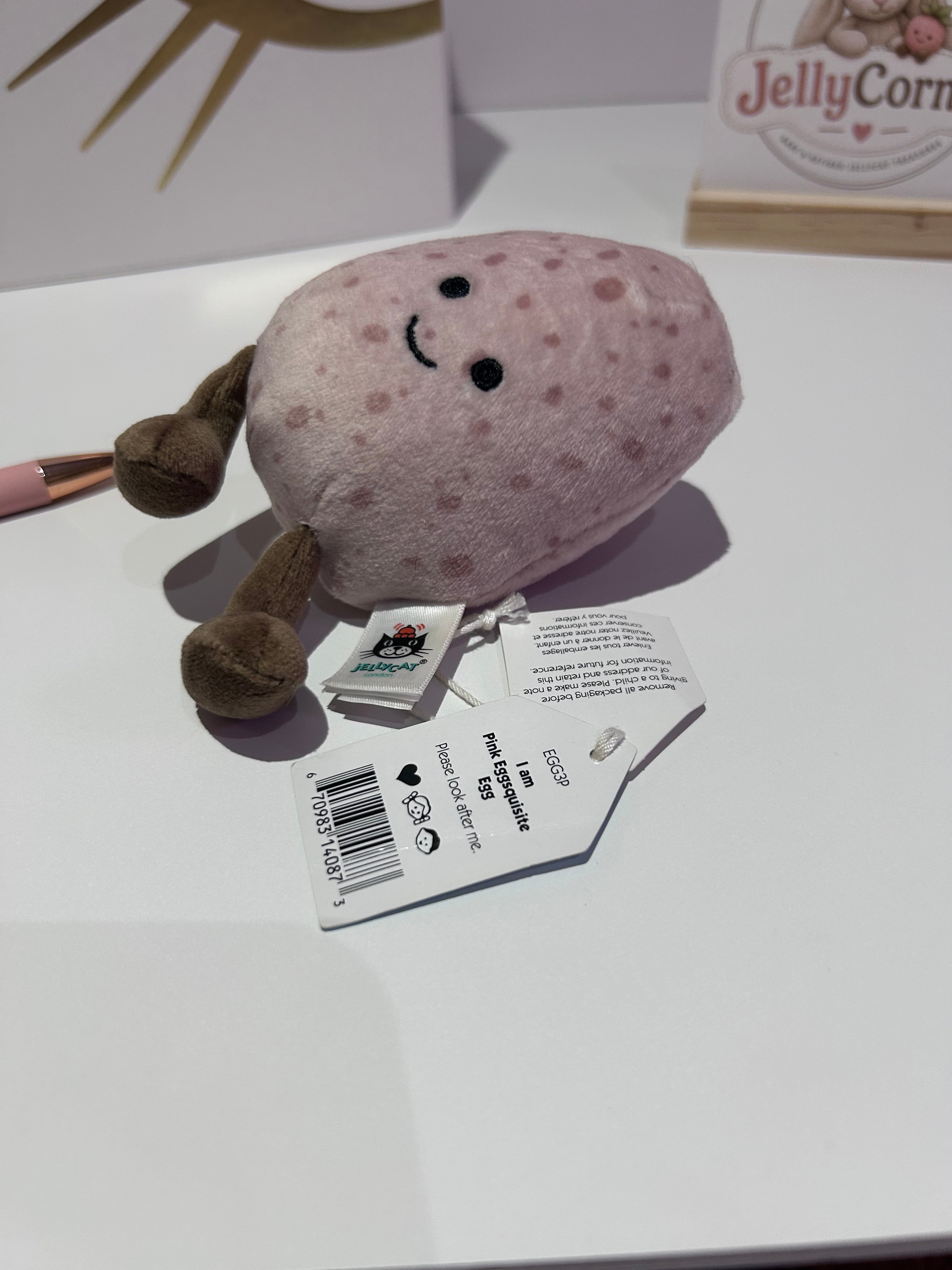 Jellycat Pink Eggsquisite Egg