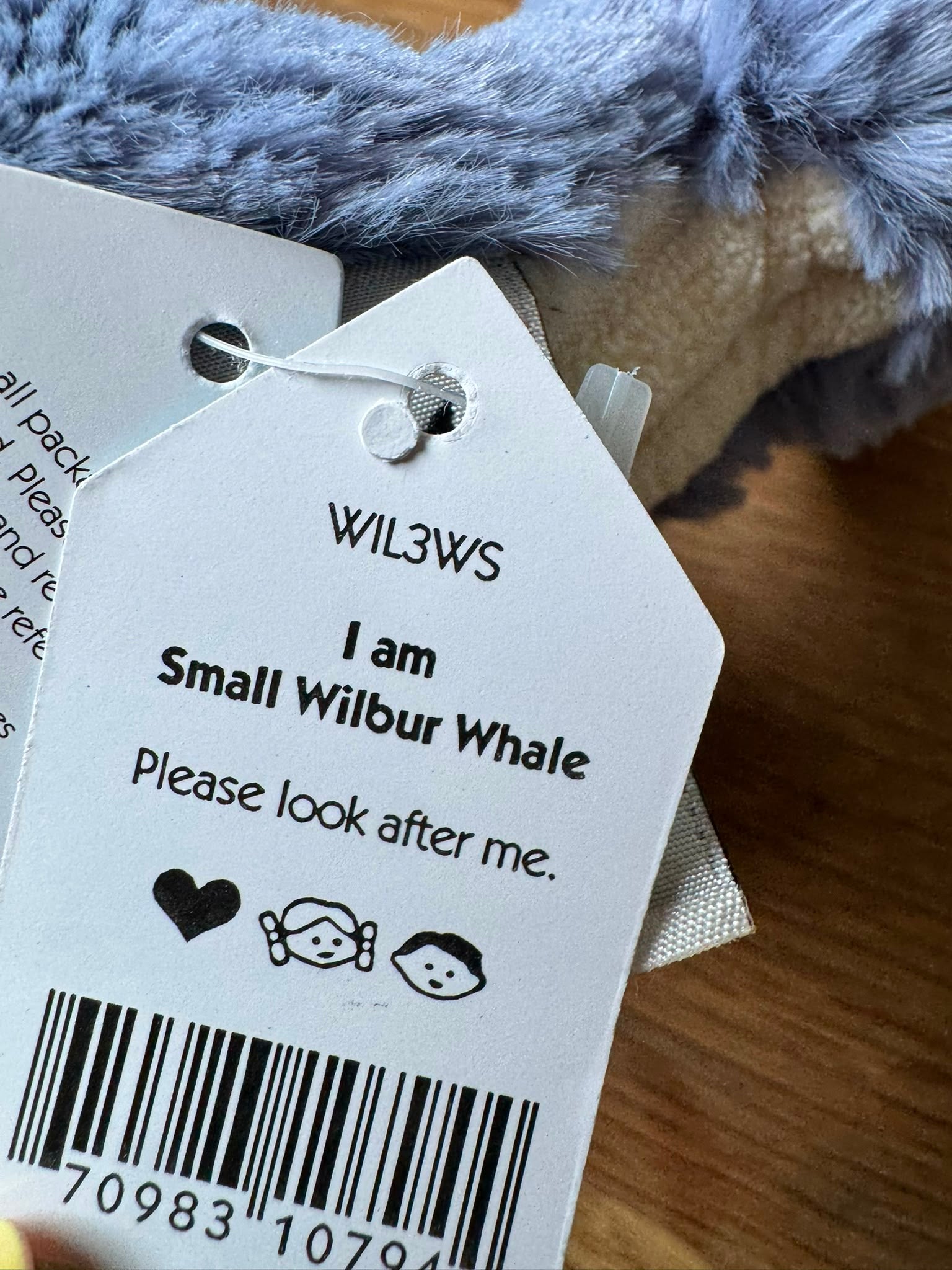 Jellycat Wilbur Whale - Small