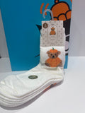Cosy Pumpkin Bart Fluffy Socks - Adult One Size