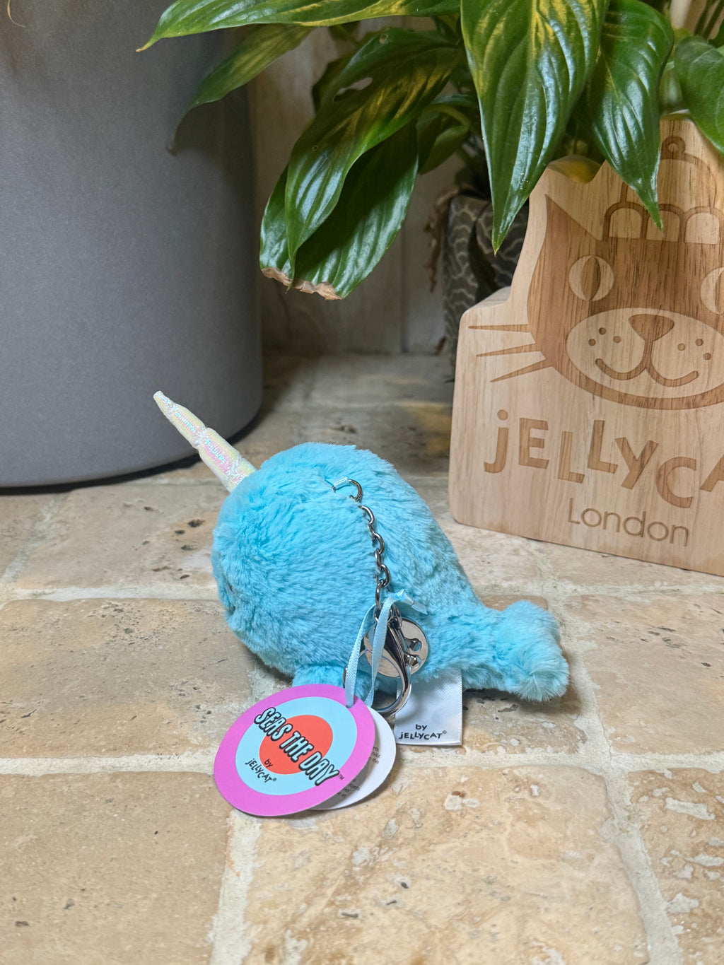 Jellycat Seas The Day Narwhal Bag Charm