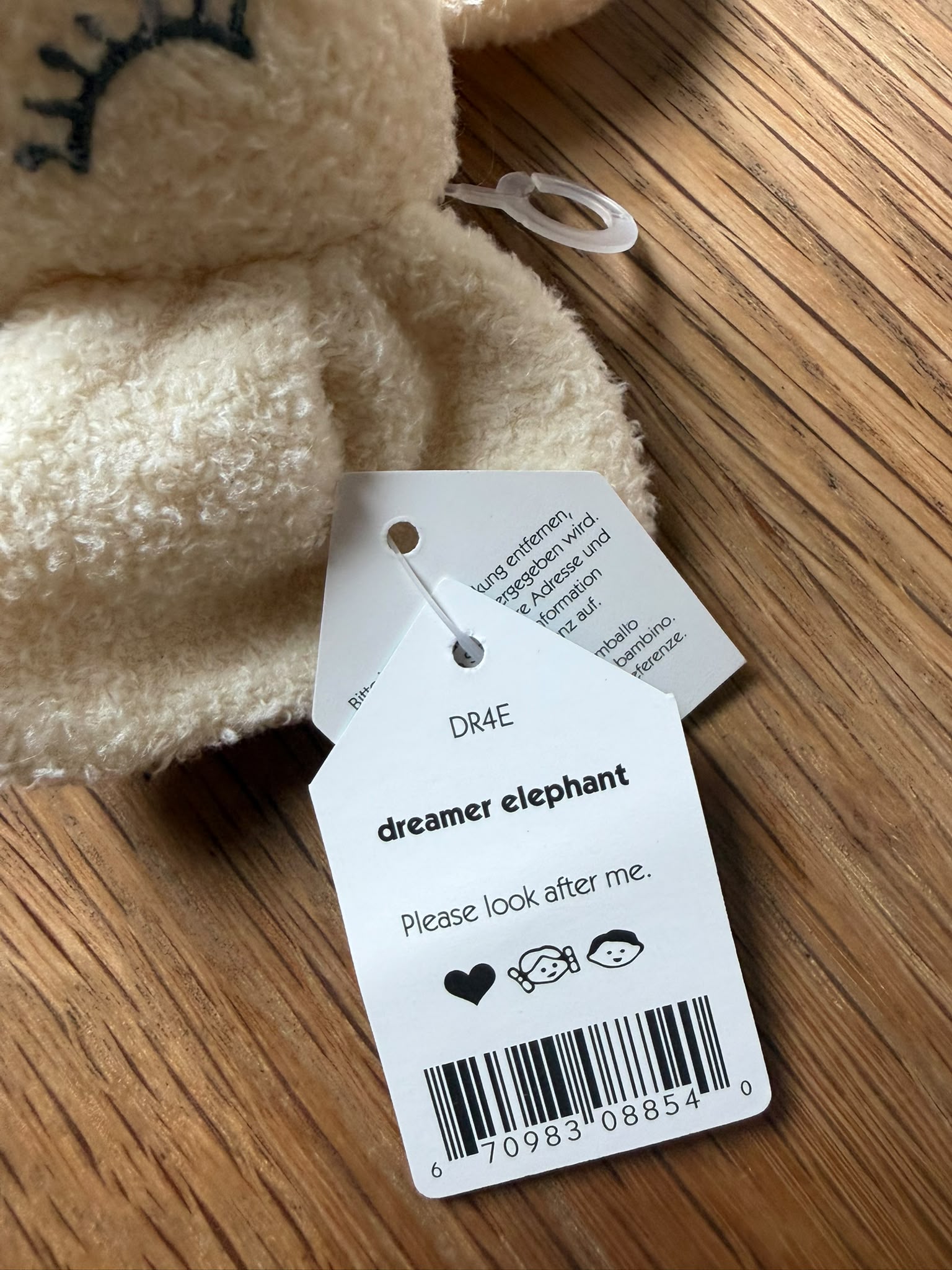 Jellycat Dreamer Elephant Rattle