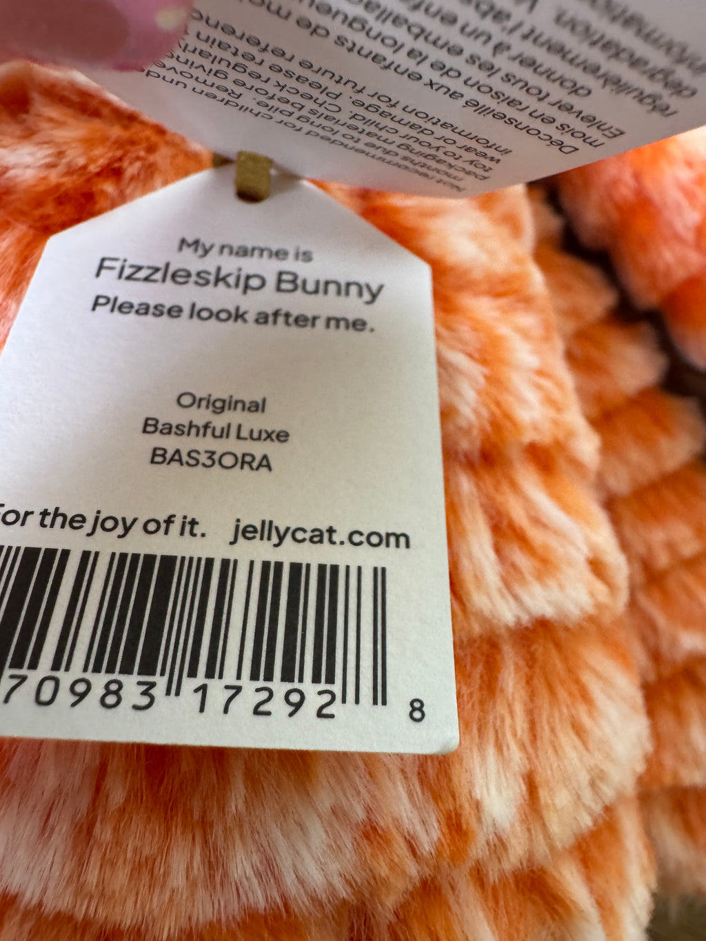 Jellycat Fizzleskip Bunny