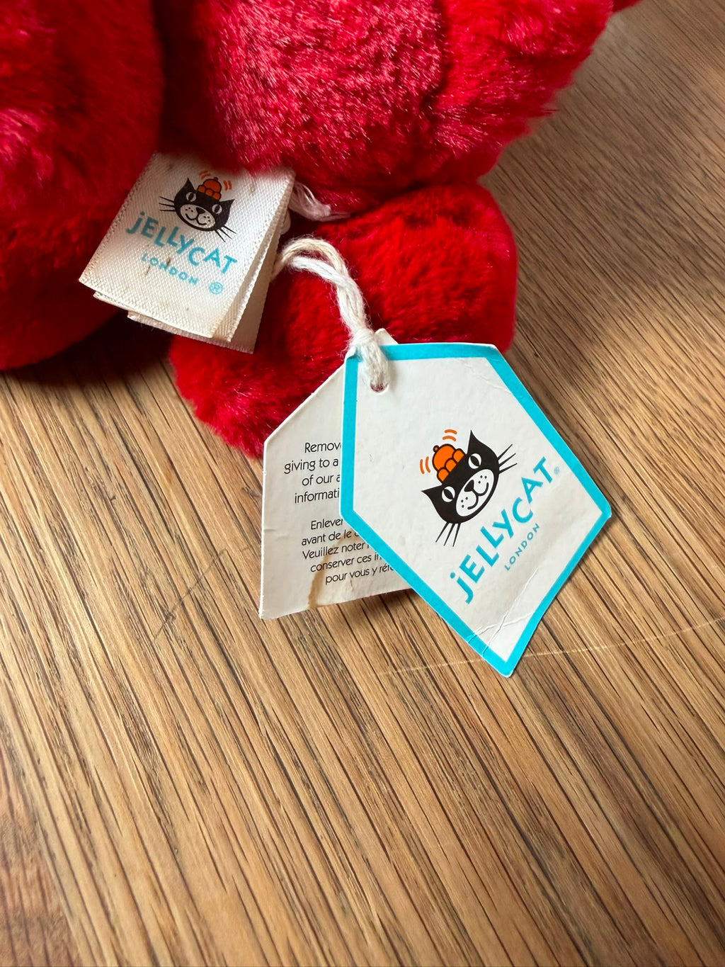 Jellycat Little Bashful Cranberry Bunny