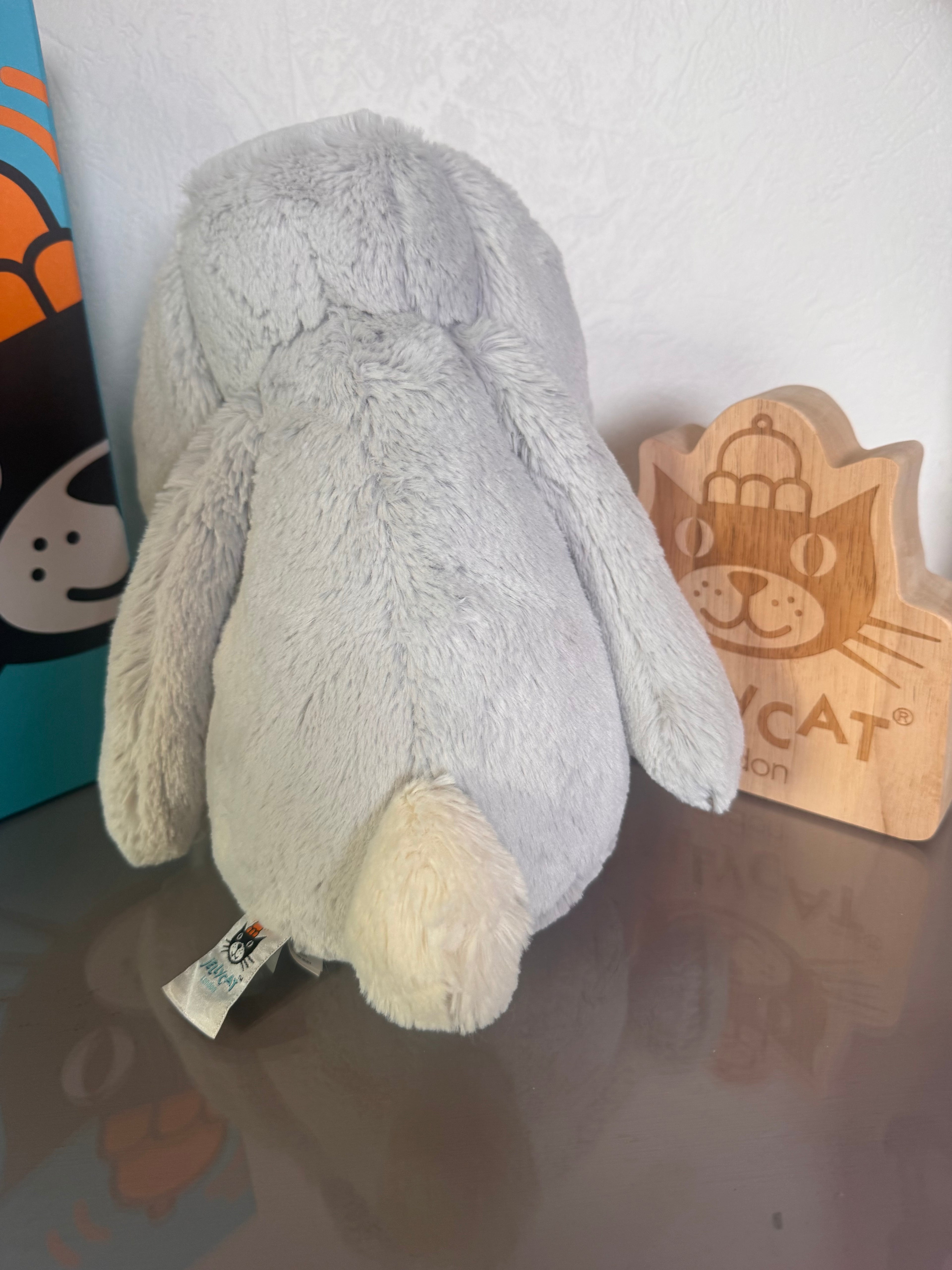 Large Silver Bashful Bunny