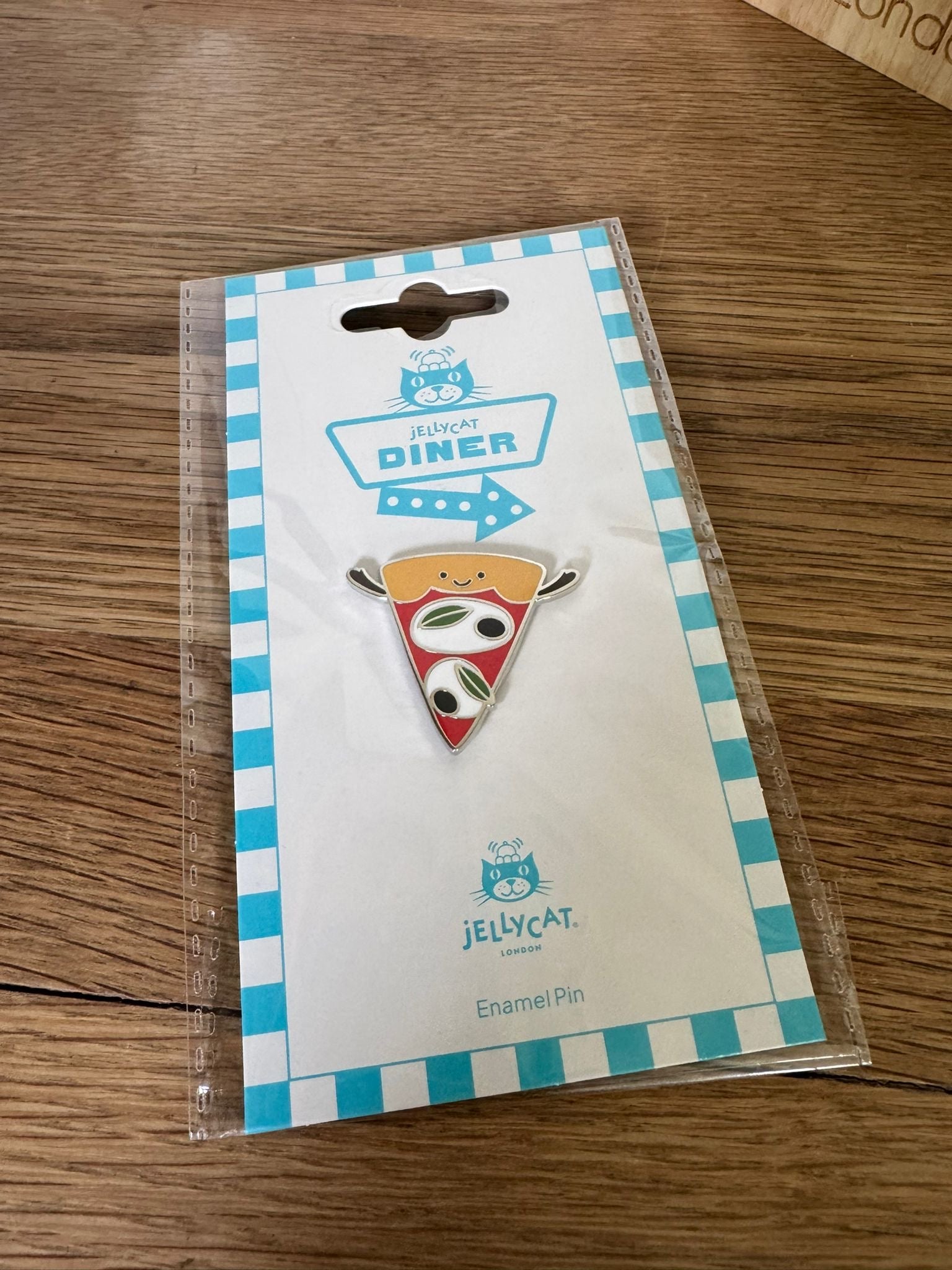Jellycat Pizza Pin Badge // NY Diner Exclusive