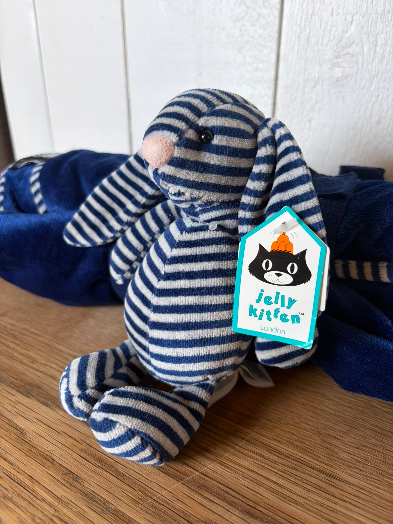 Jellycat Blue Bunny and Blanket Set 92cm x 71cm - Impossible to Find