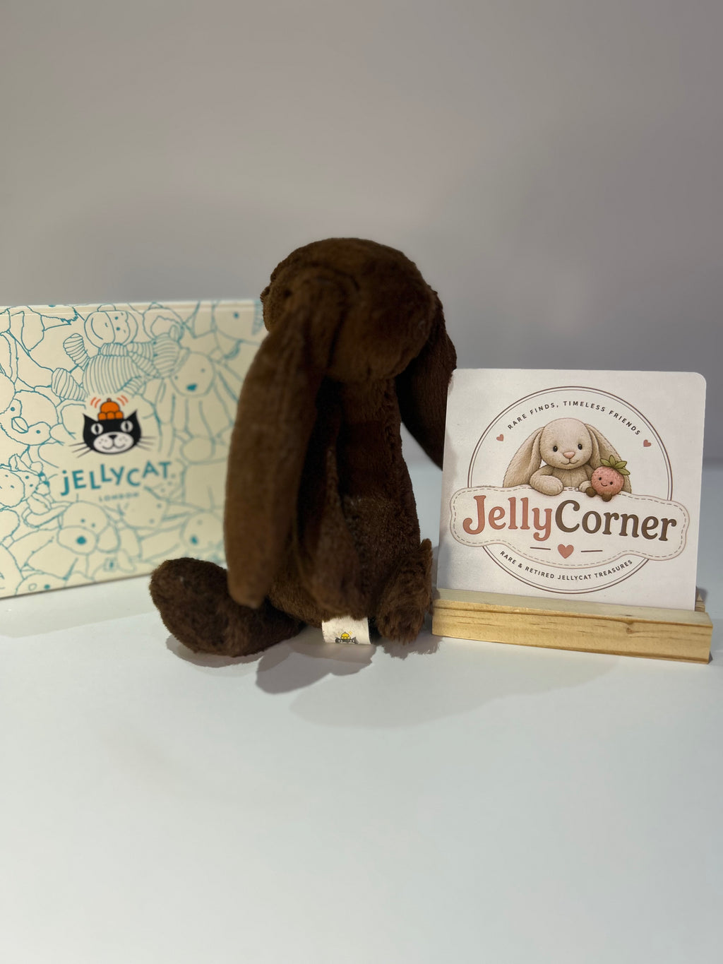 Jellycat Small Chocolate Bunny- OG with paws