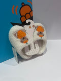 Cosy Pumpkin Bart Inspired Slippers - kids 8-9 uk