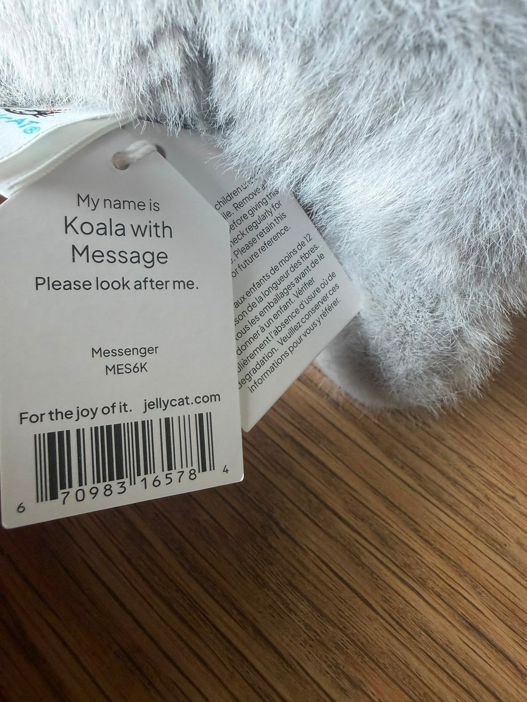 Jellycat Koala with message