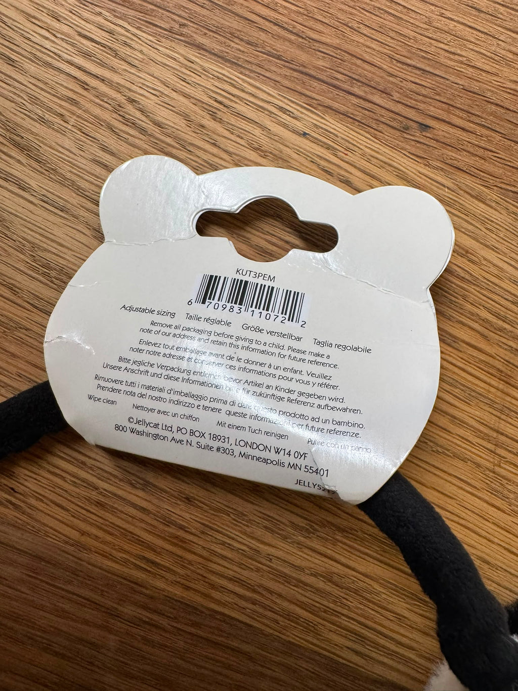 Jellycat Kutie Pops Panda Earmuffs
