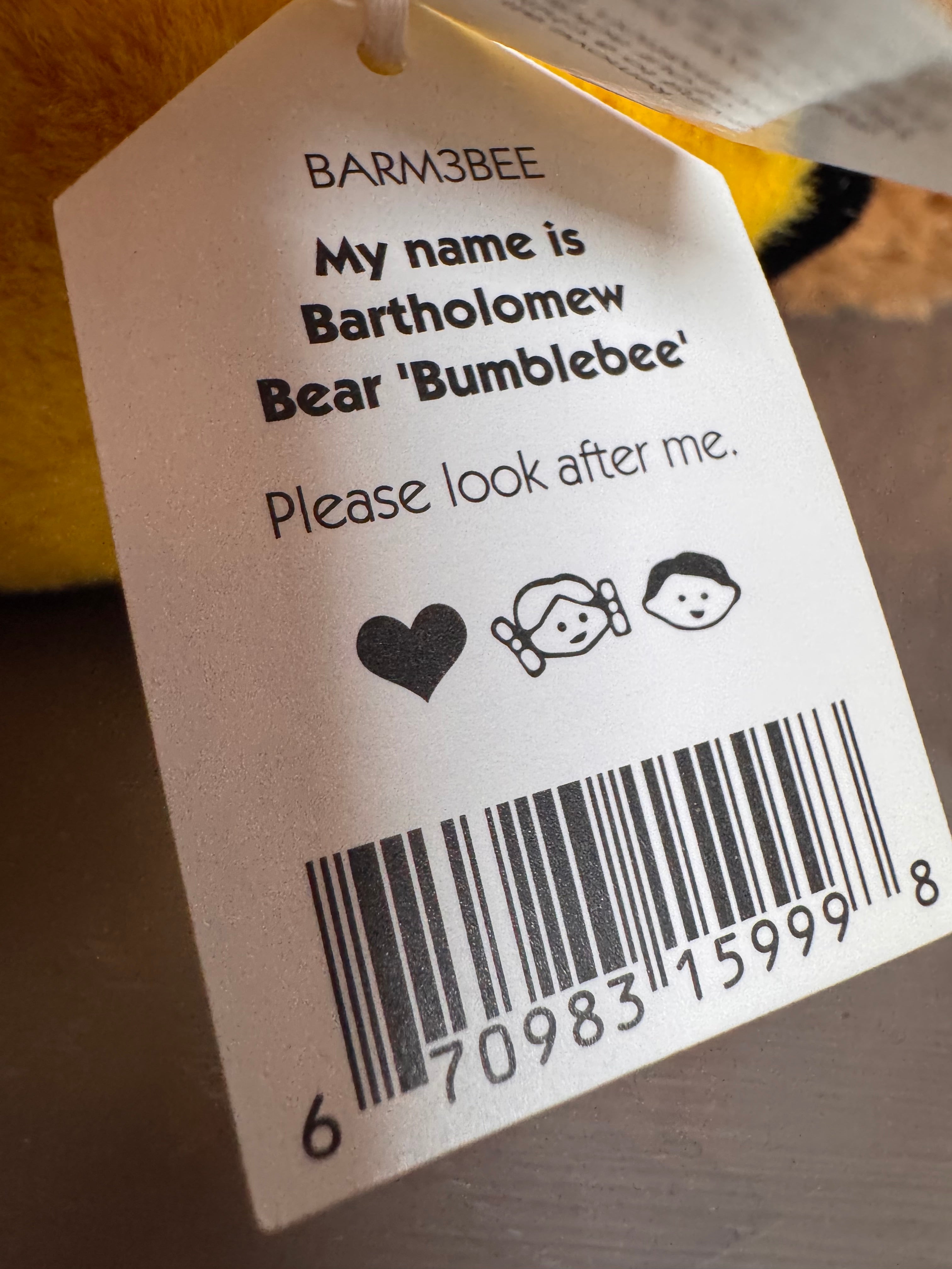Bartholomew Bear “Bumblebee”