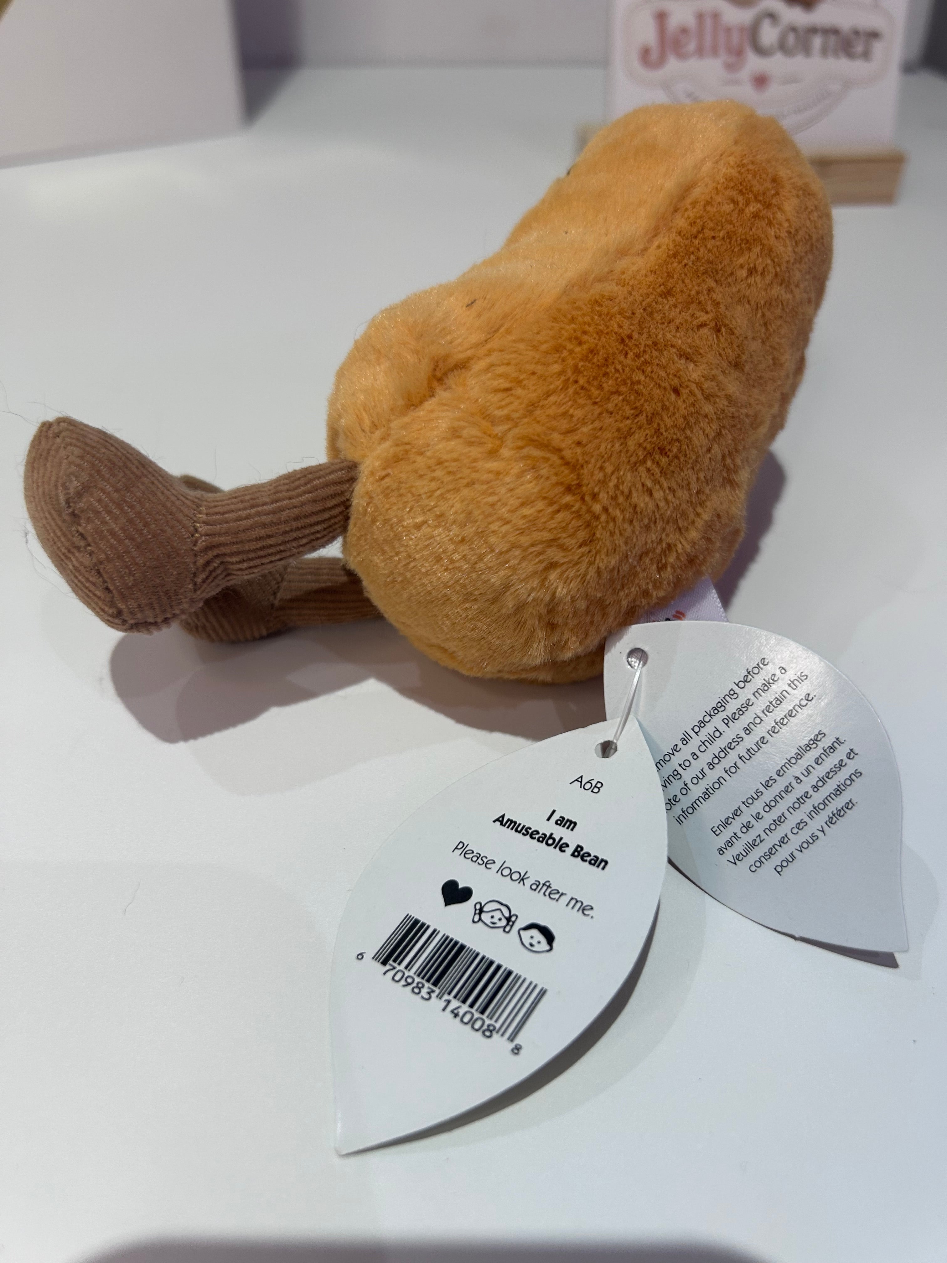 Jellycat Amuseable Bean- Leaf Tag