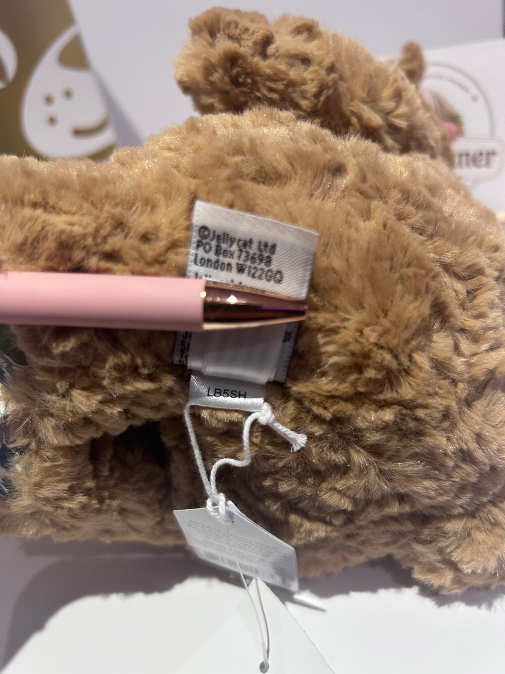 Jellycat Liberty Bartholomew Bear - Poppy Forest