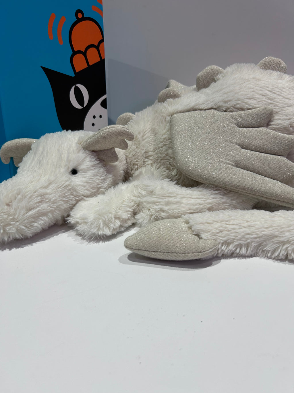 Jellycat Huge Snow Dragon - Tagged