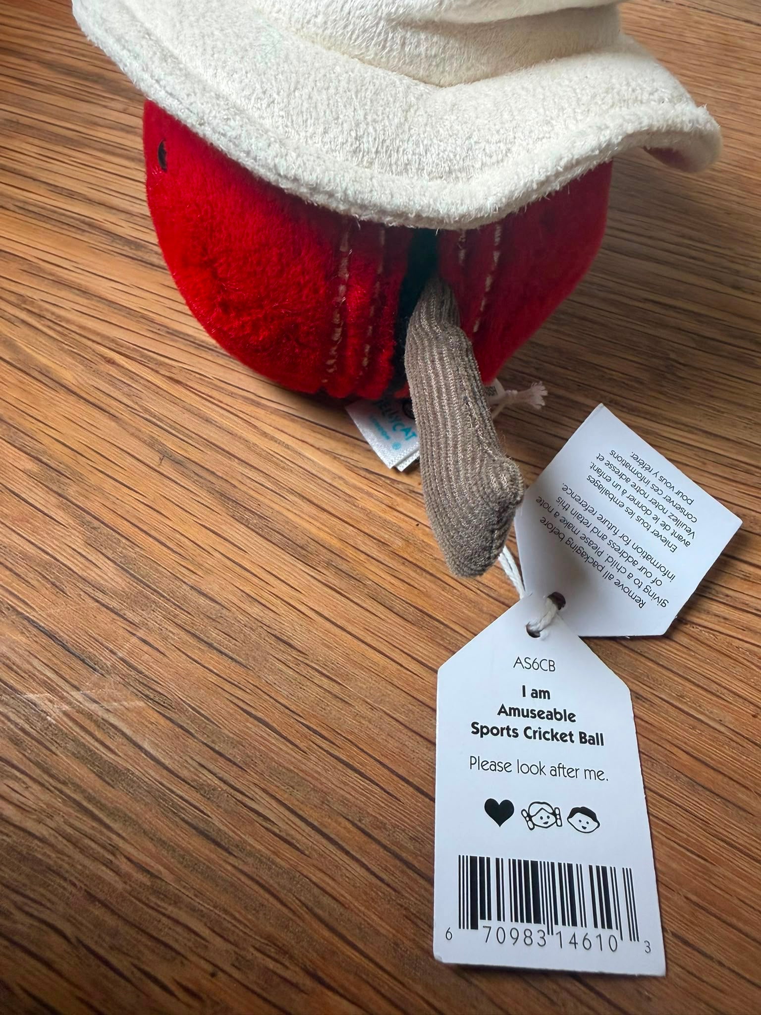 Jellycat Amuseable Cricket Ball