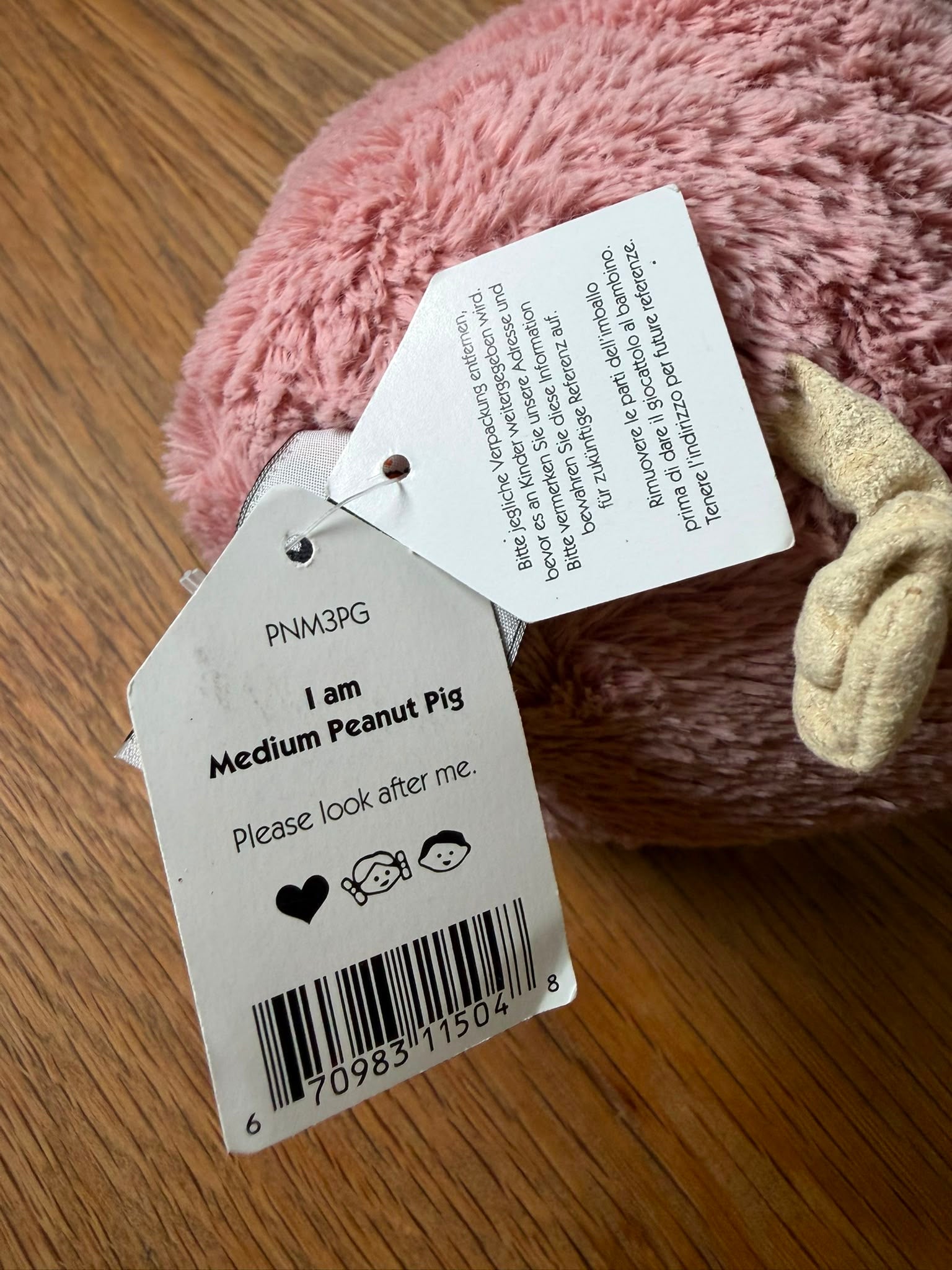 Jellycat Peanut Pig
