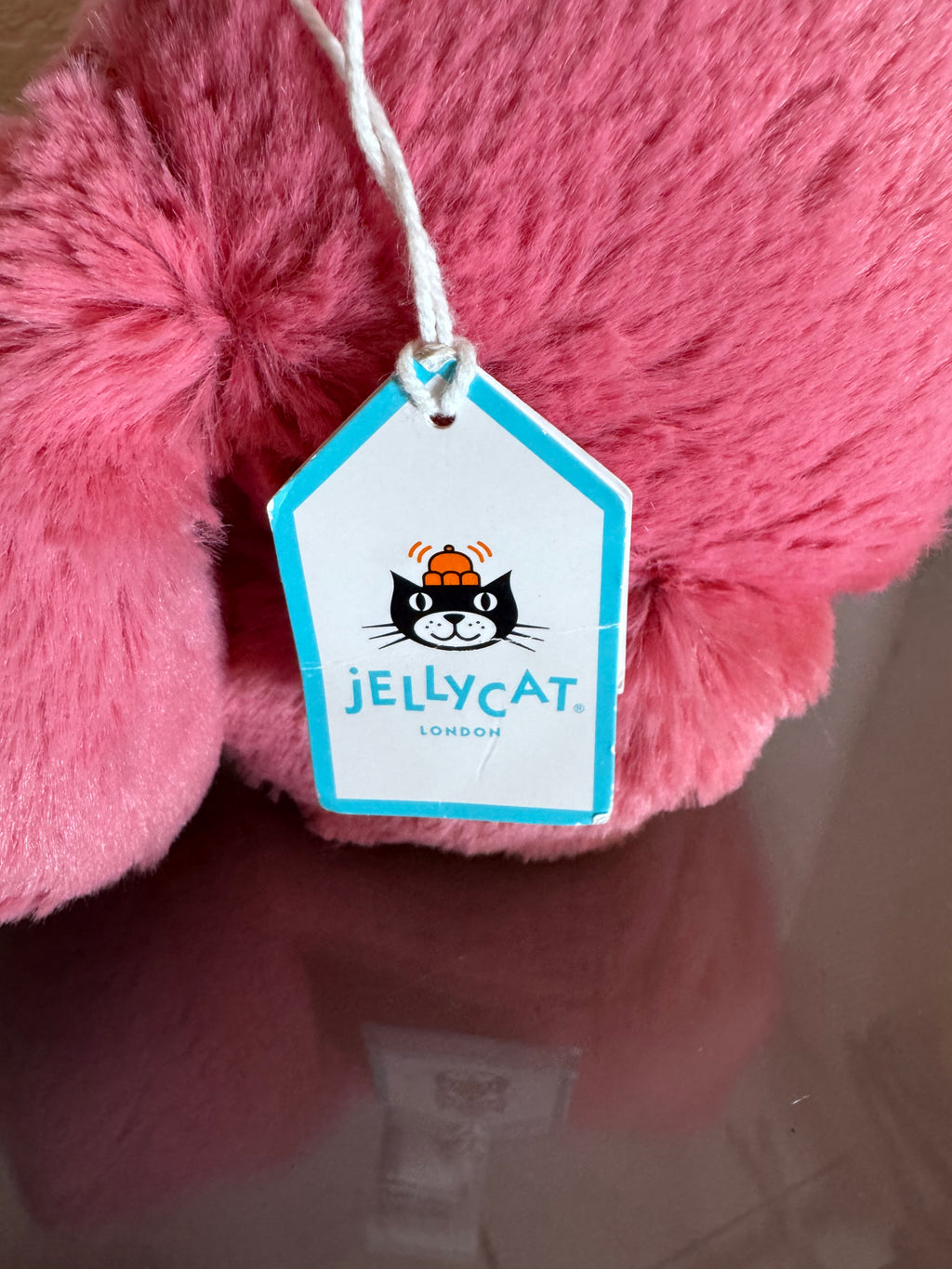 Jellycat Medium Cerise Bunny/ Tagged